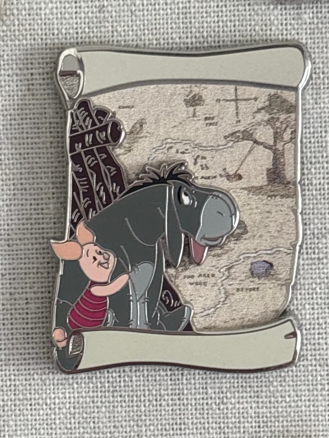 Eeyore and Piglet - Map Scroll