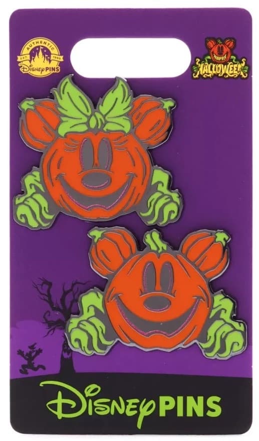 Mickey and Minnie Mouse Jack-O-Lantern Pumpkin Set