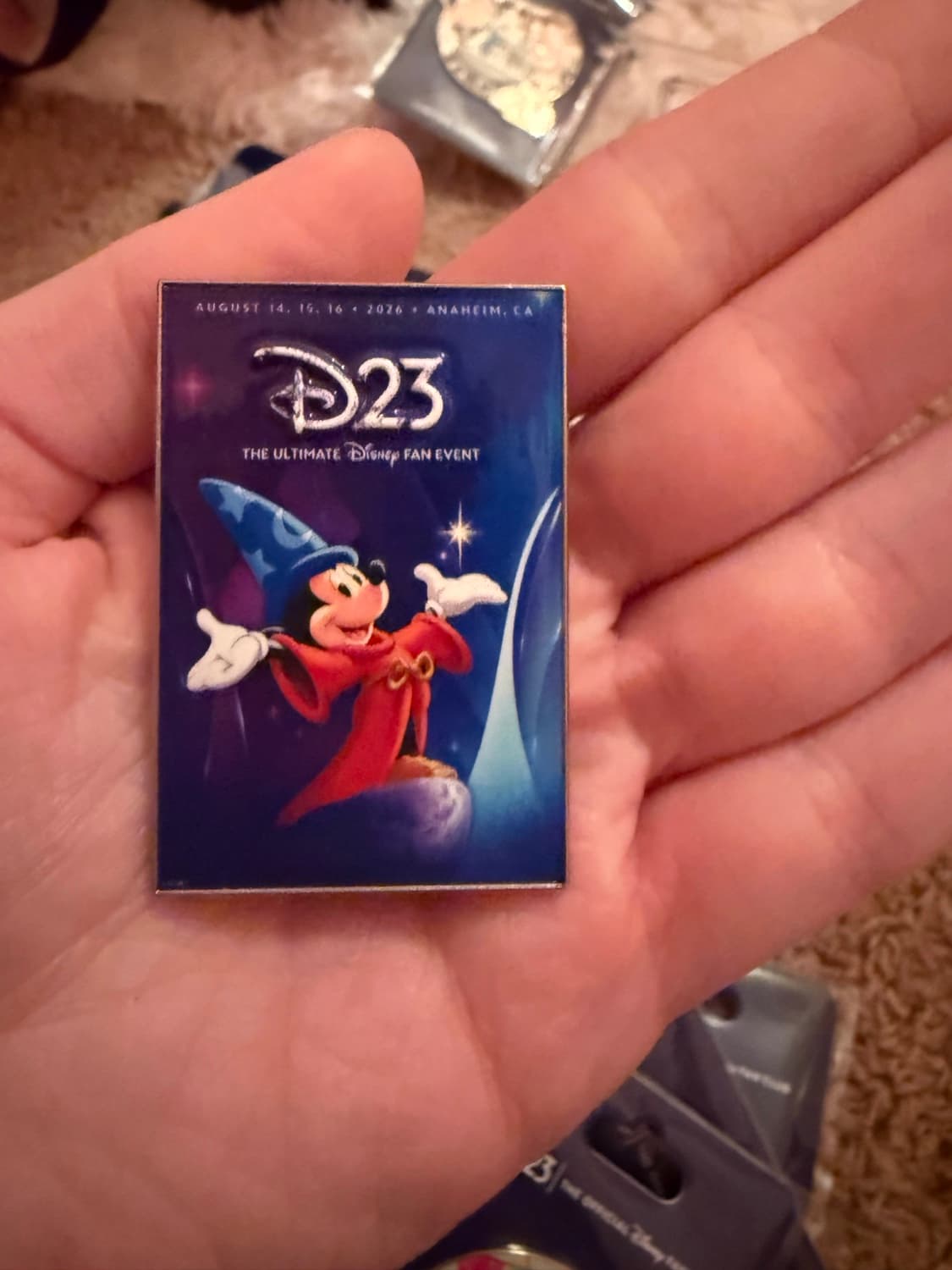 Sorcerer Mickey - D23: The Ultimate Disney Fan Event 2026 Stained Glass Pin front