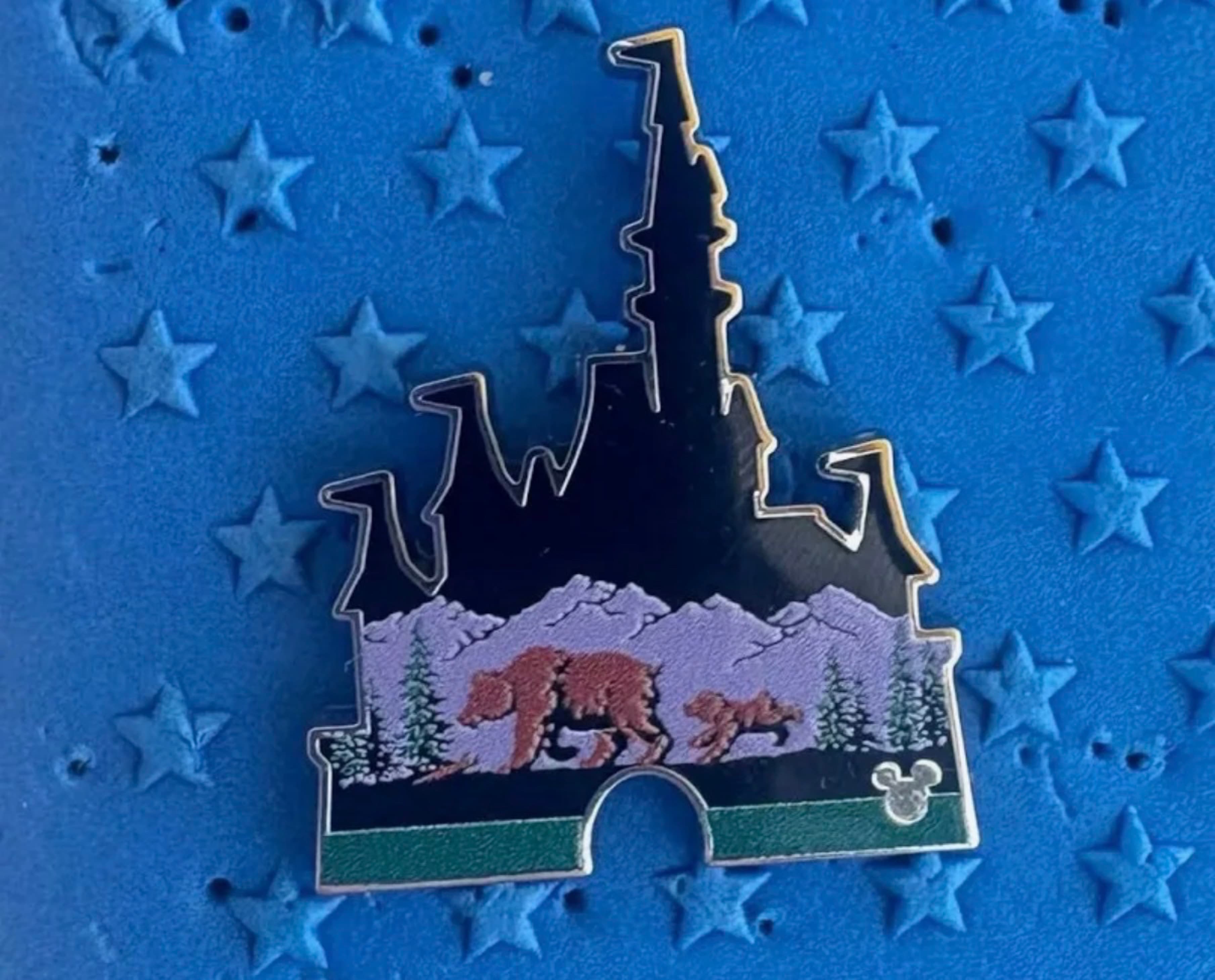 Castle Silhouette Wilderness Lodge Hidden Mickey Pin
