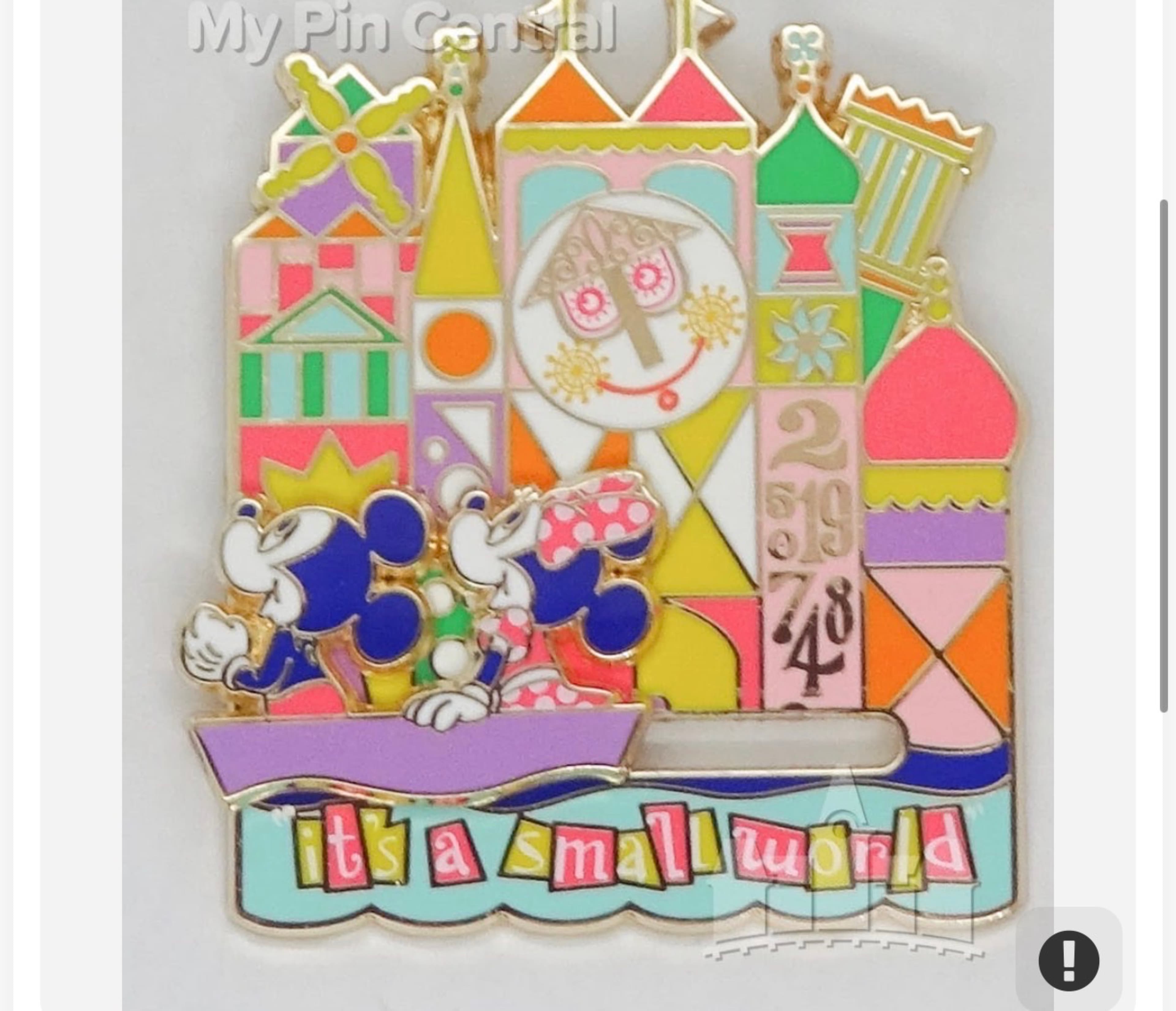 Walt Disney World - Mickey and Minnie Mouse - it's a small world Dated Logo 2019