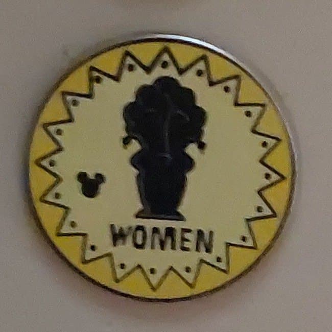 Tiki Room Women's Restroom Hidden Mickey Pin