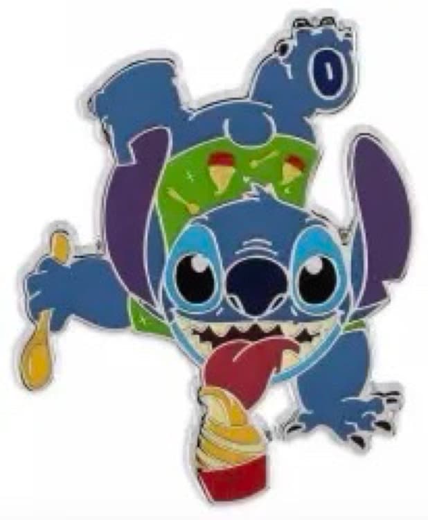 Stitch with Pineapple Swirl (Dole Whip) - Stitch Attacks Snacks Mystery Pin