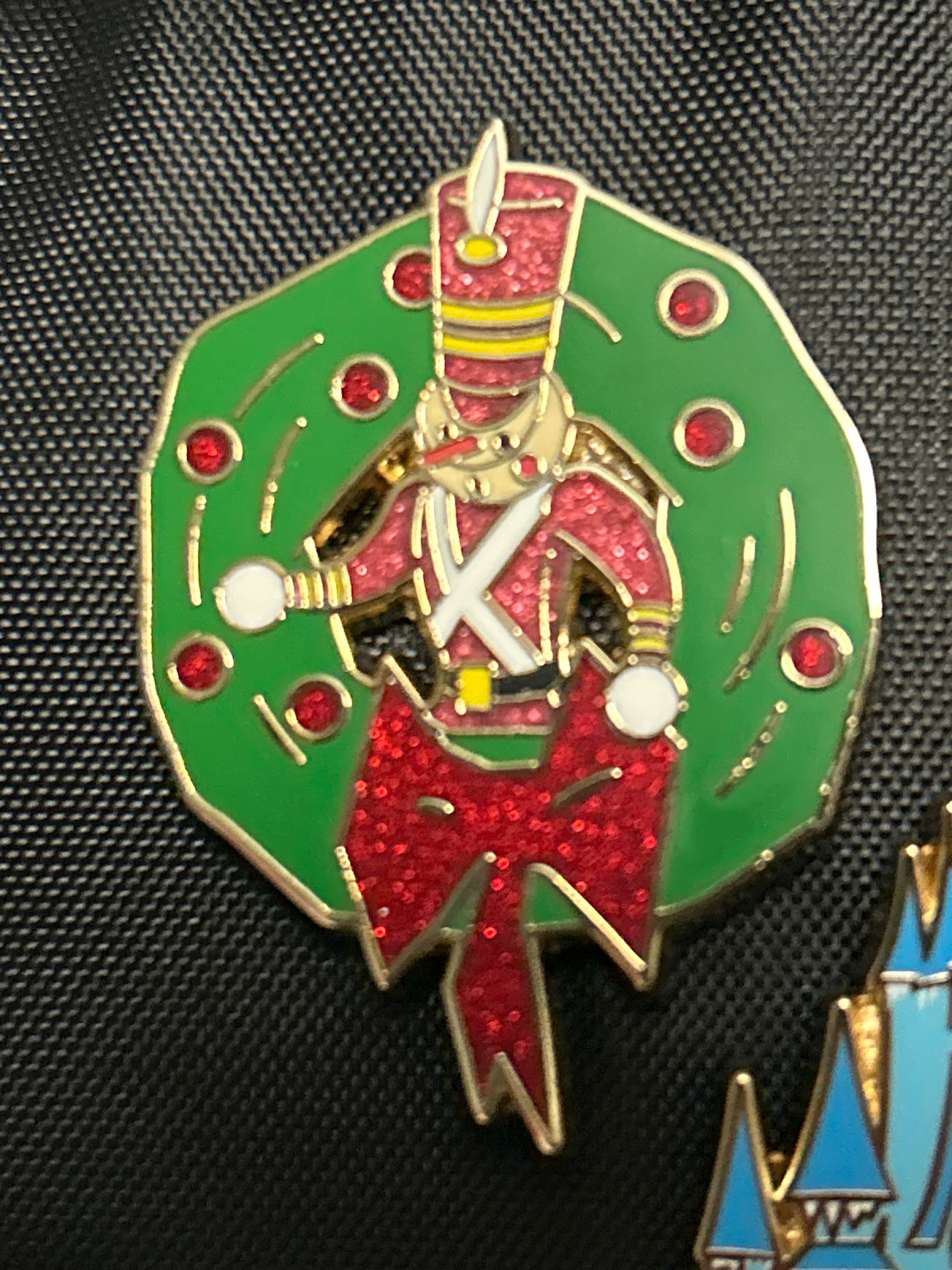 Nutcracker Soldier Christmas Wreath Pin