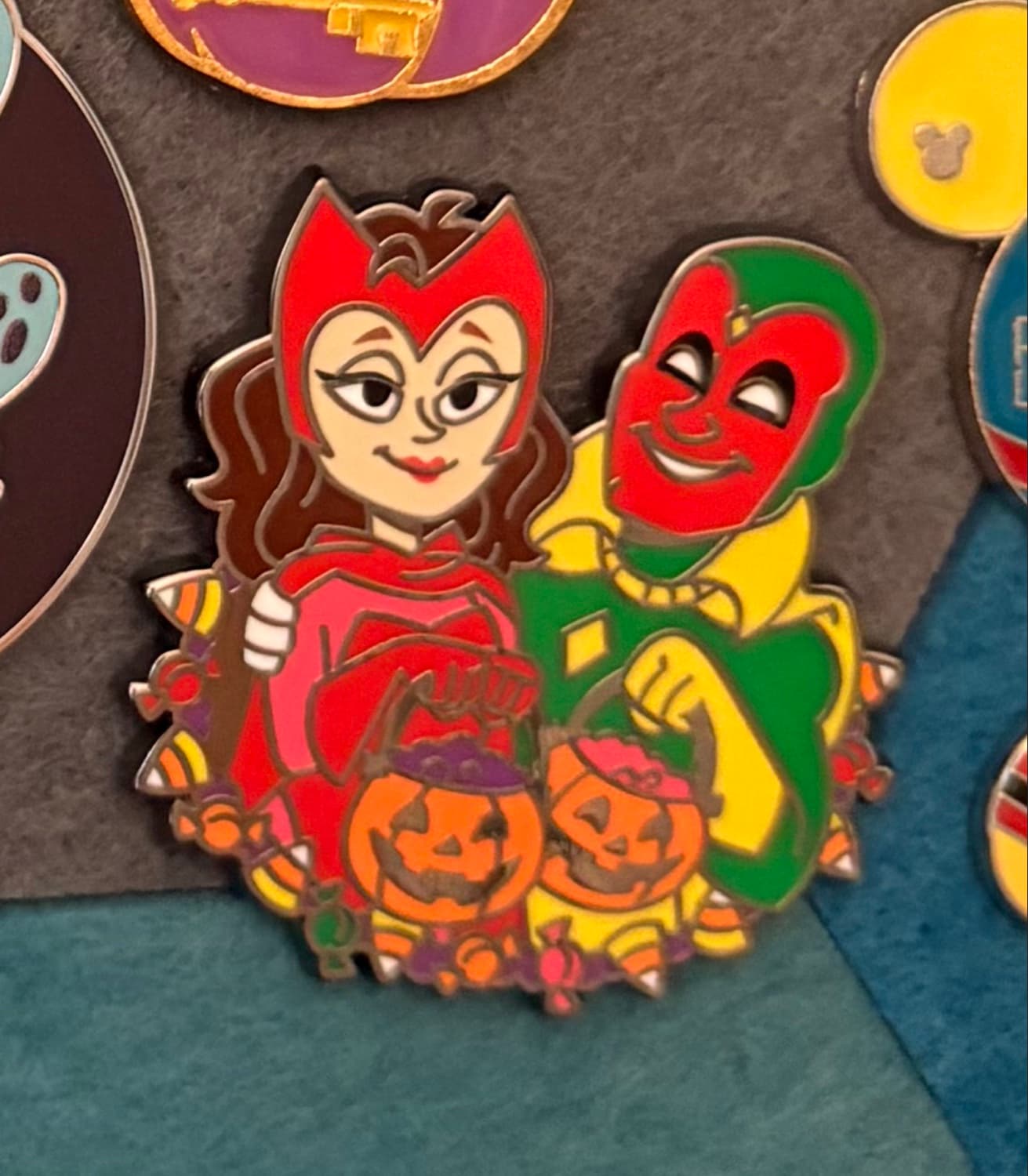 Marvel Universe Halloween Pin Set - Wanda and Vision ONLY
