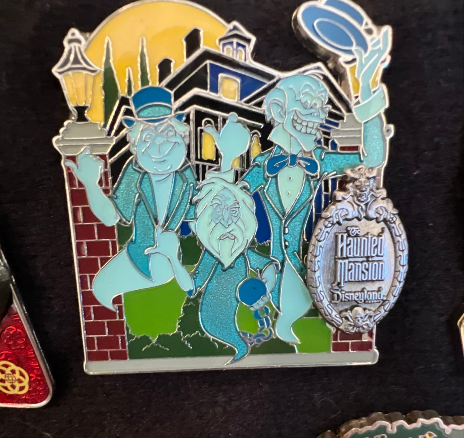 The Haunted Mansion Hitchhiking Ghosts with Plaque
