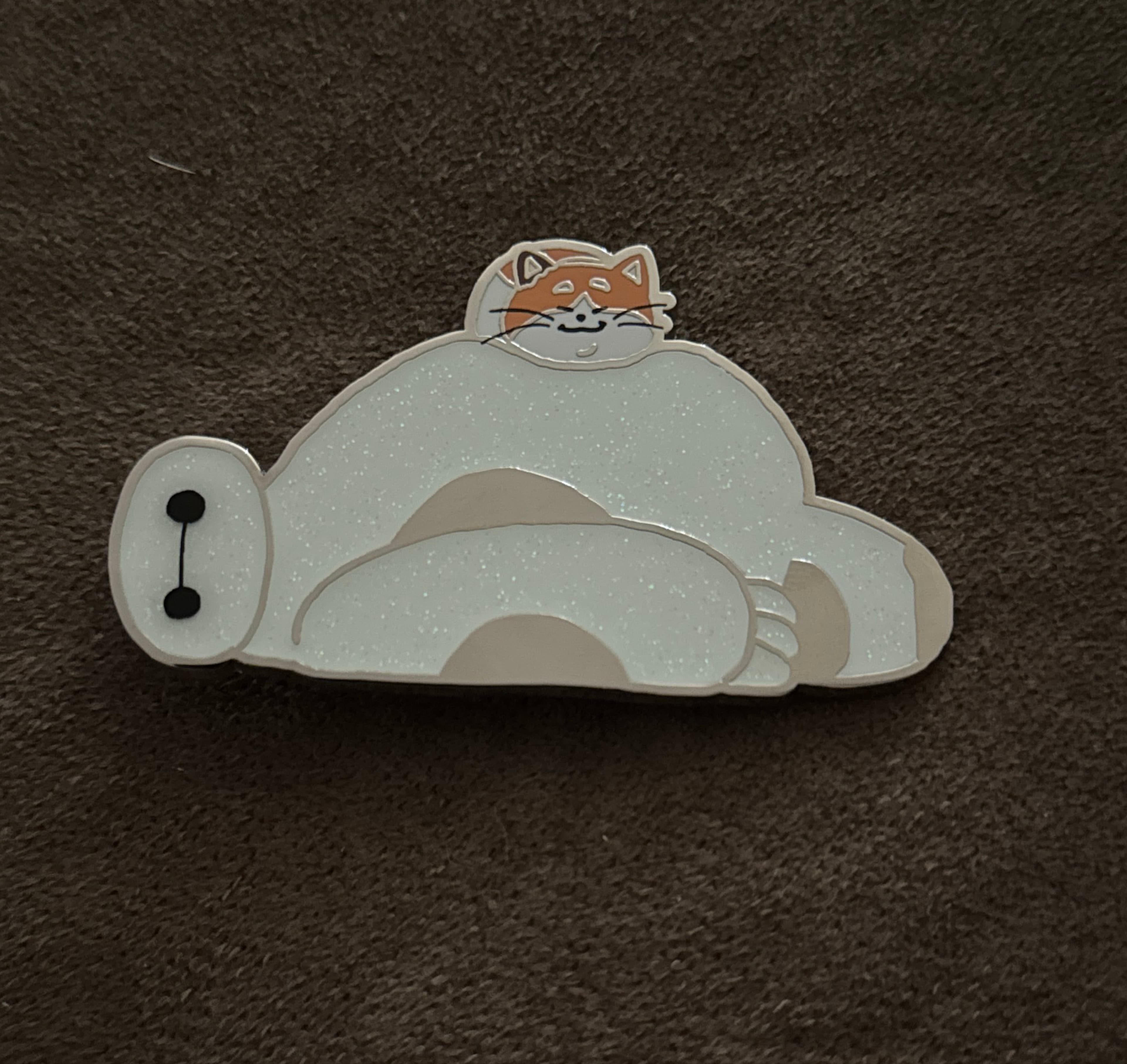 Baymax Lying Down with Mochi - Big Hero 6 10th Anniversary