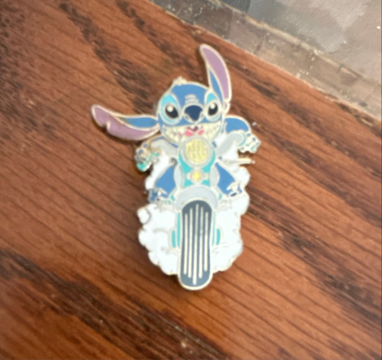 Stitch Riding Motorcycle