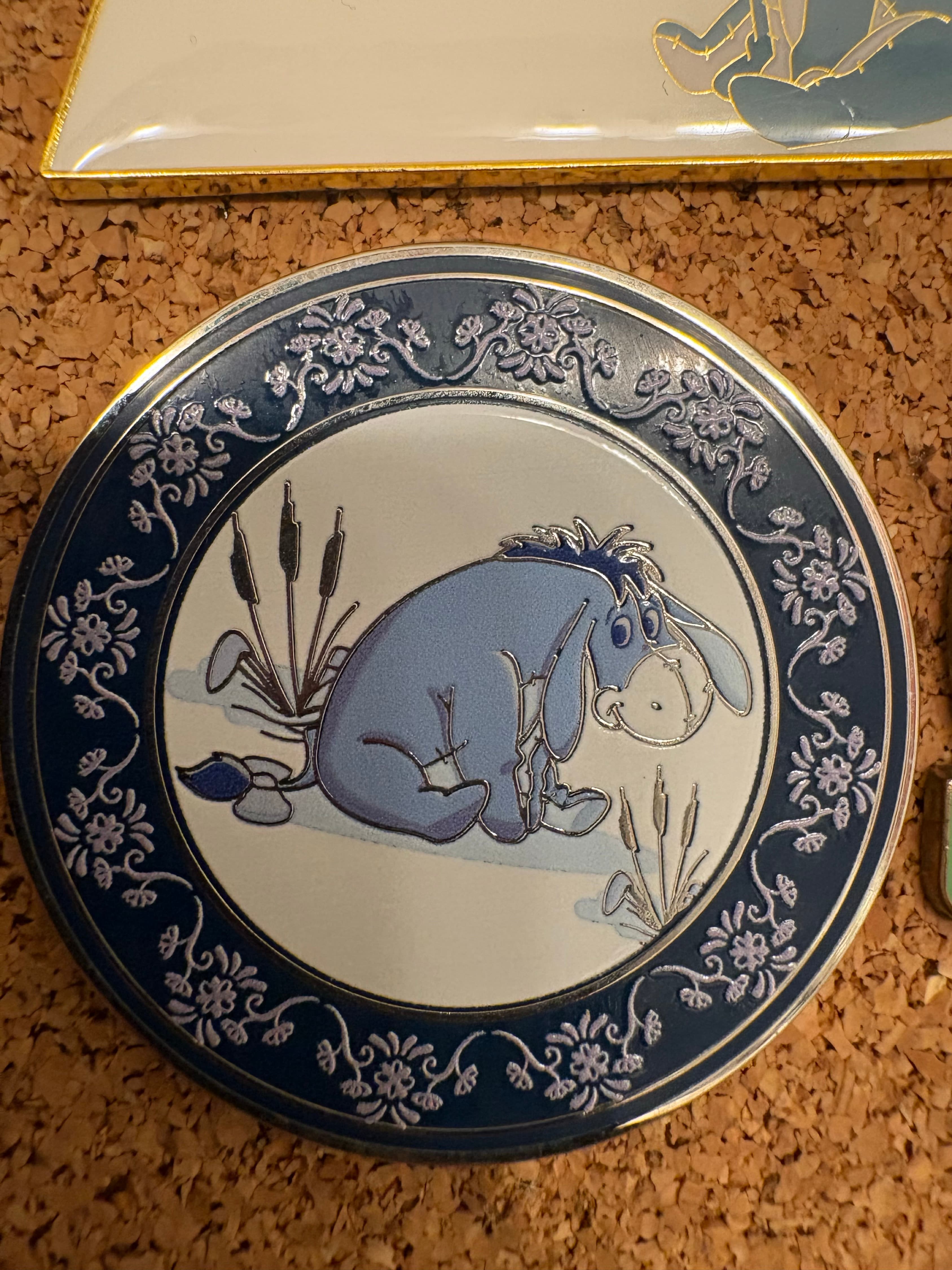 Disney BoxLunch Loungefly Tonal Floral Eeyore Pin