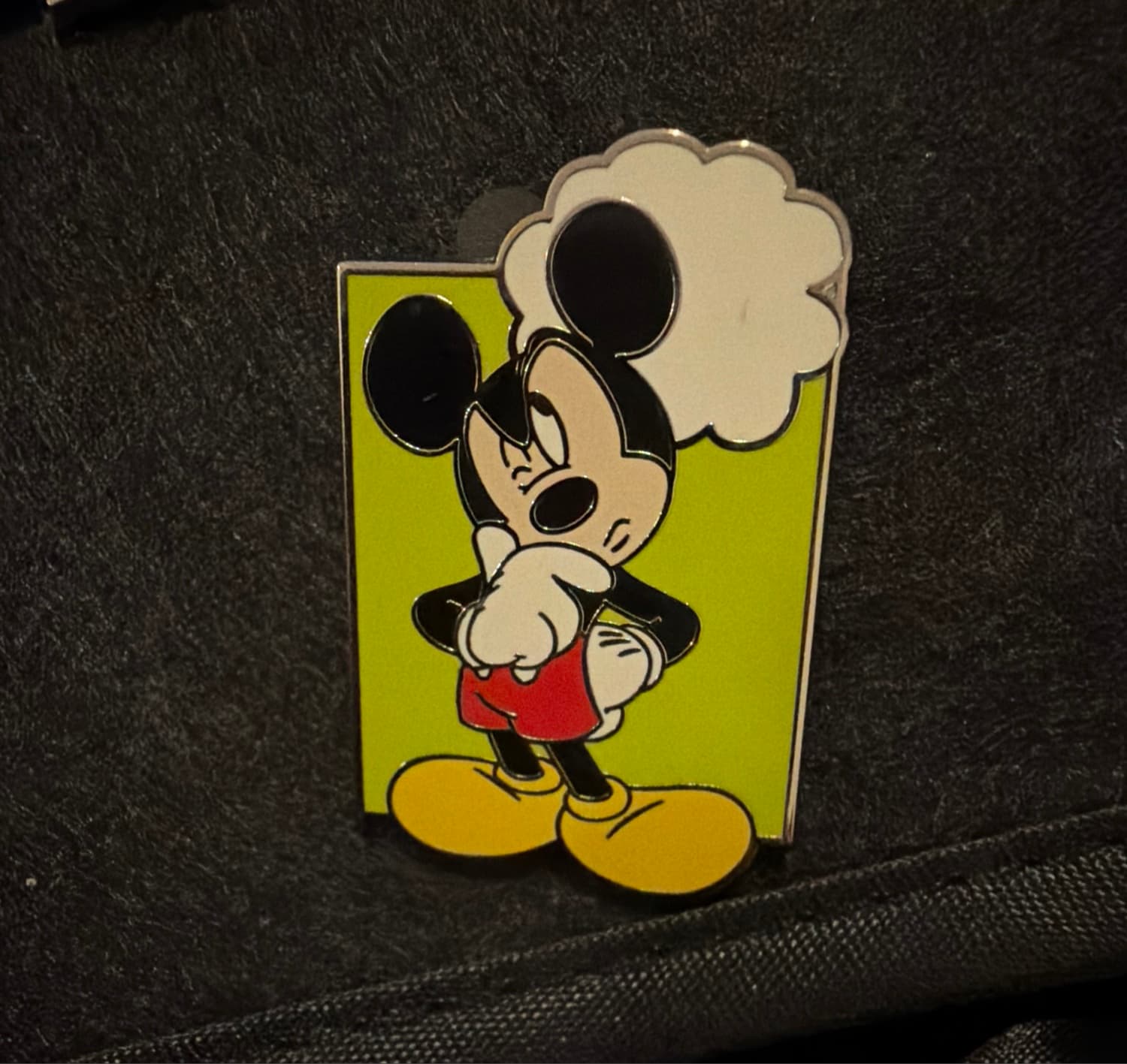 Mickey Thinking With Thought Bubble Disney Pin