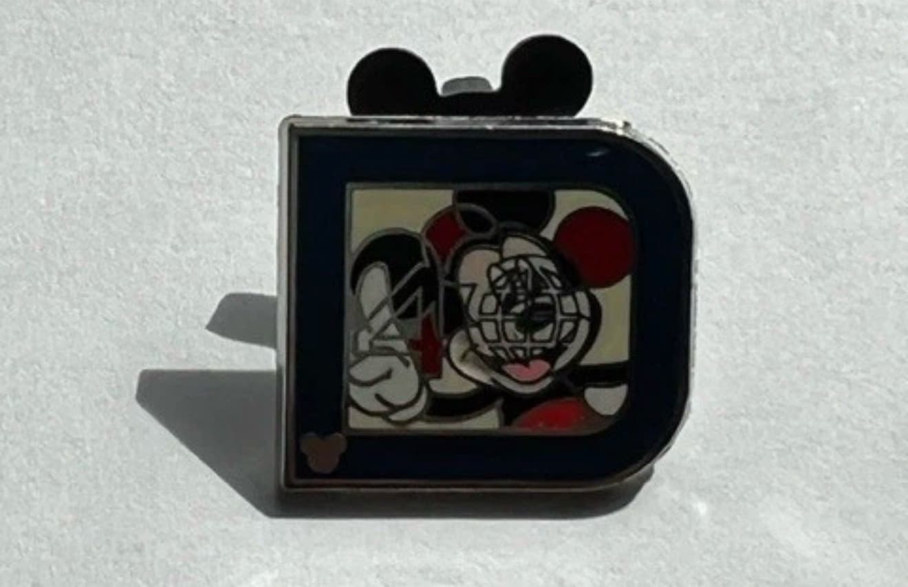 Hidden Mickey Series Classic D Mickey Mouse Pin
