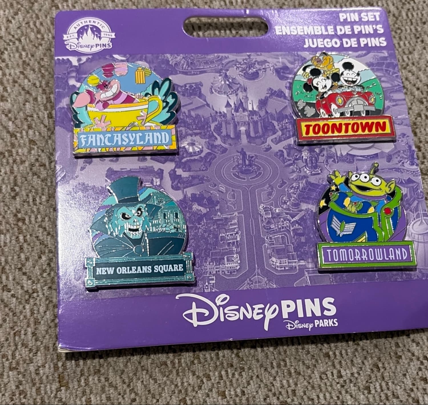 Cheshire Cat Mad Tea Party Fantasyland Pin