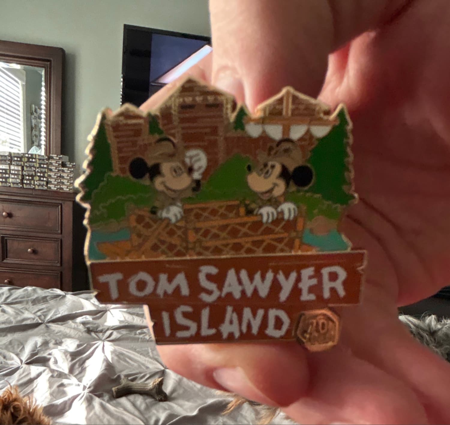 2026 Disneyland Tom Sawyer Island 70th Anniversary Mickey & Minnie Pin
