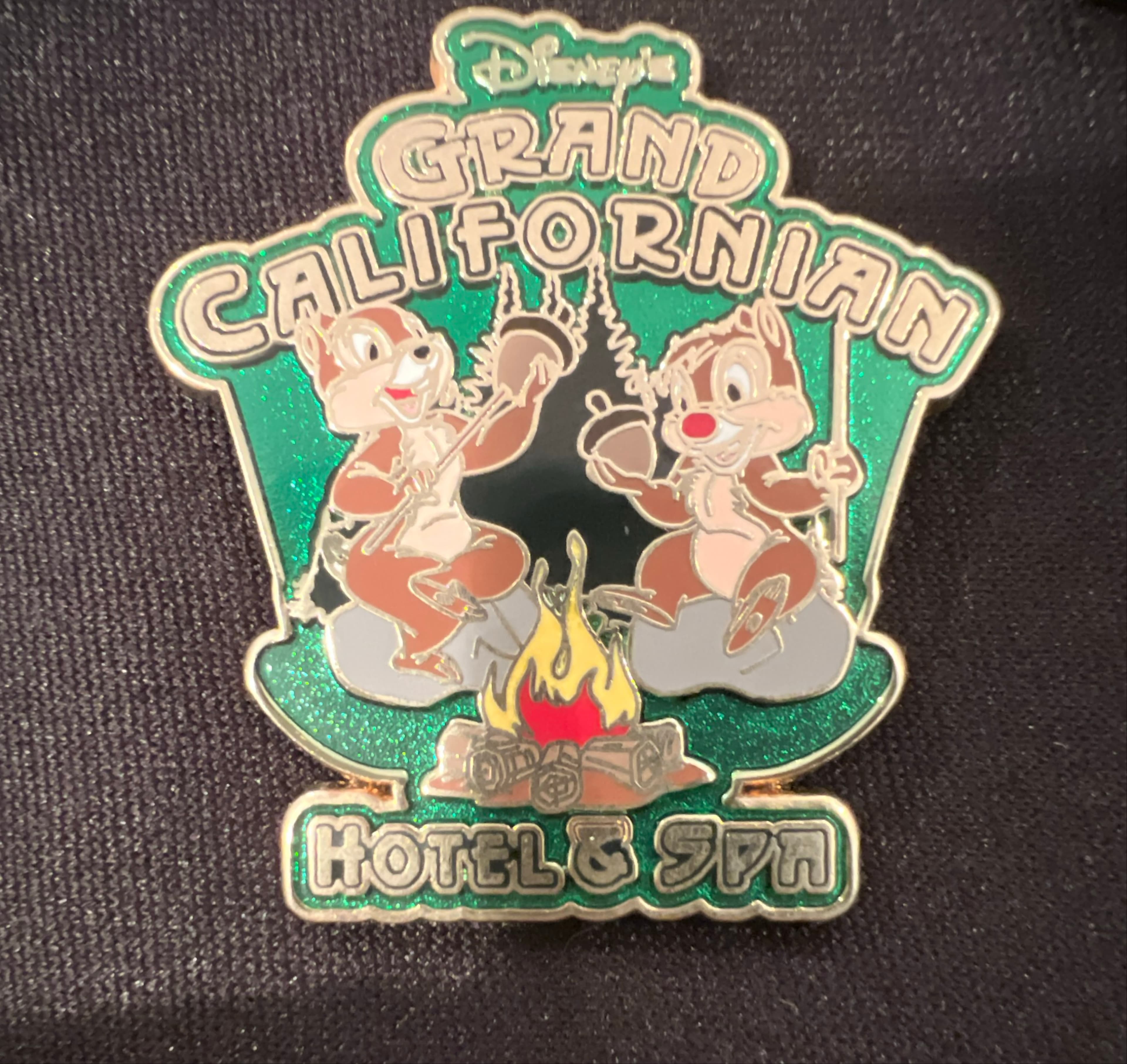 Chip 'n' Dale Campfire Roasting Acorns - Disney's Grand Californian Hotel & Spa