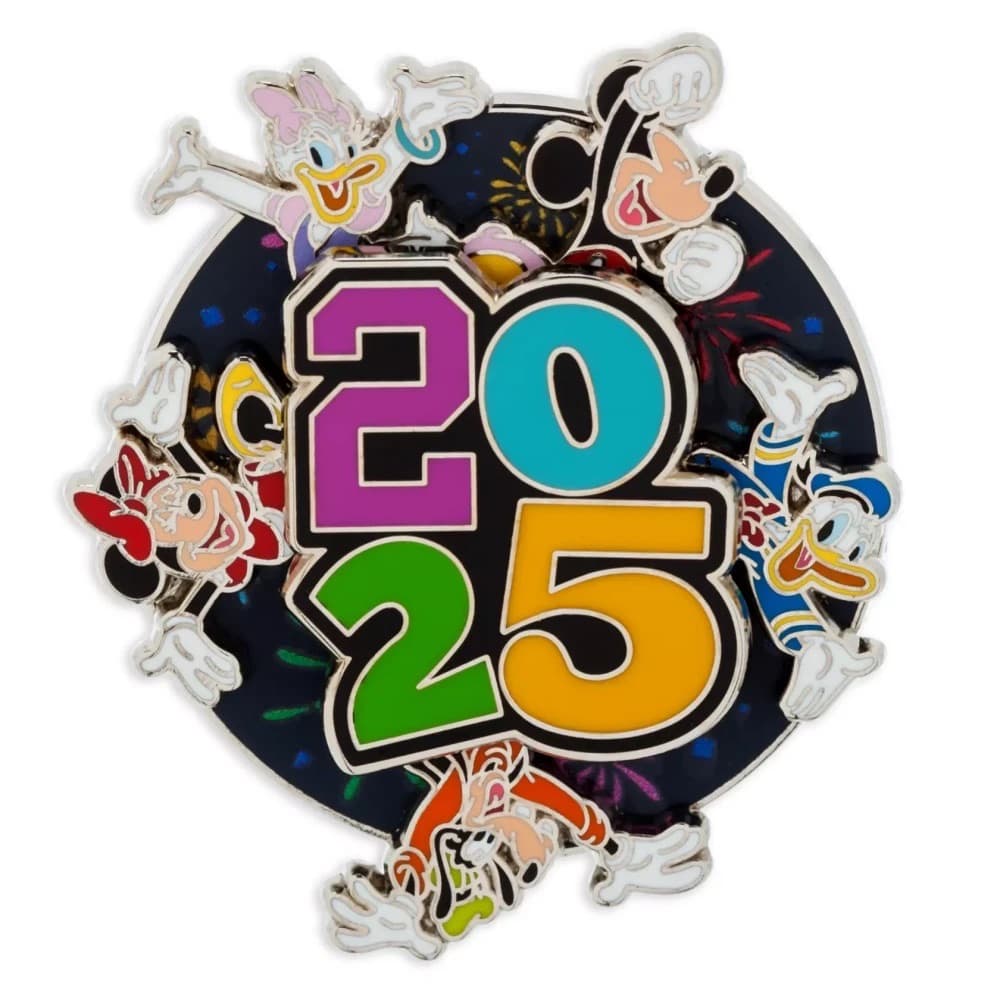 Mickey and Friends Fab 5 2025 Dated Spinner front