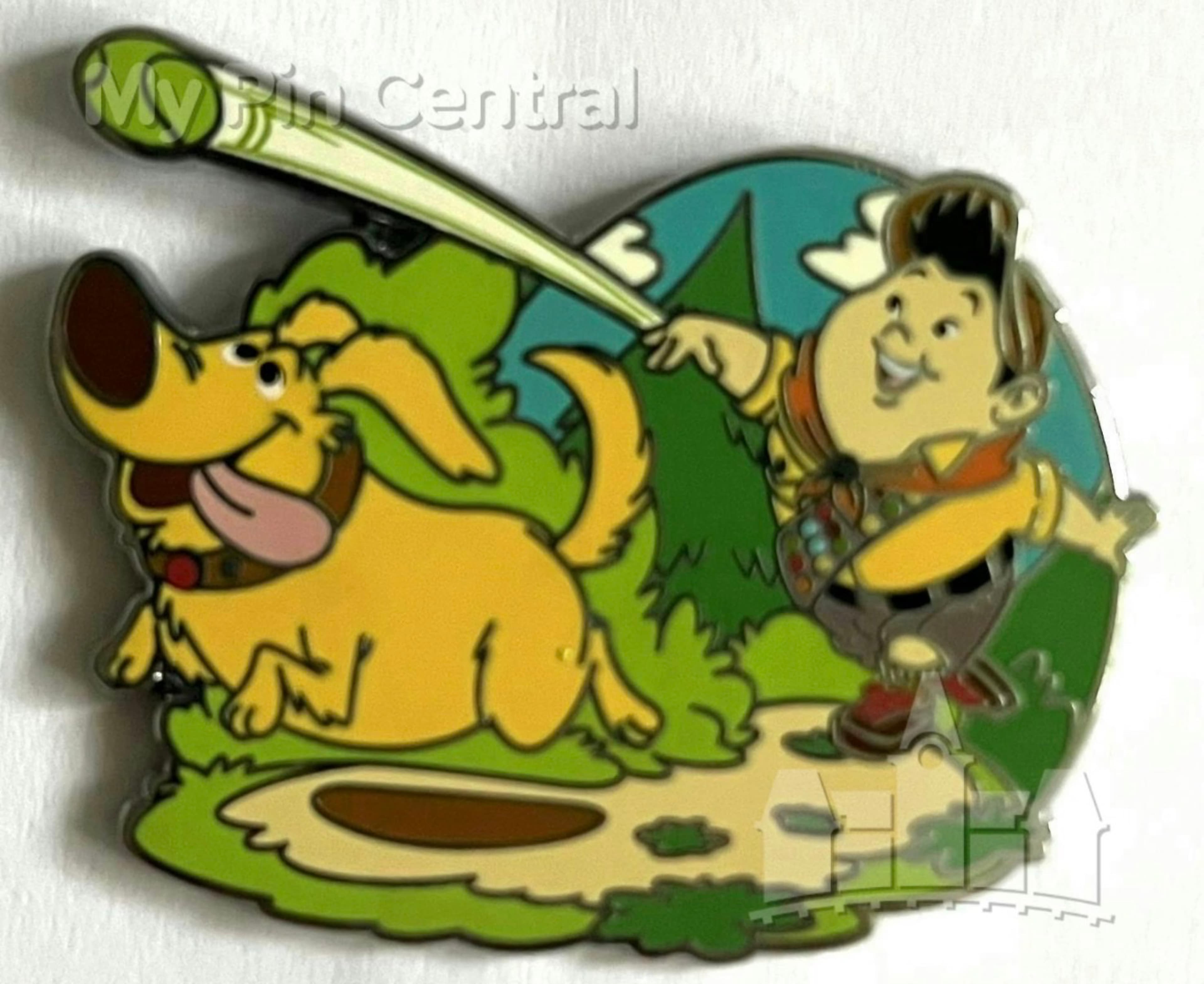 Russell and Dug Fetching Pin - Up