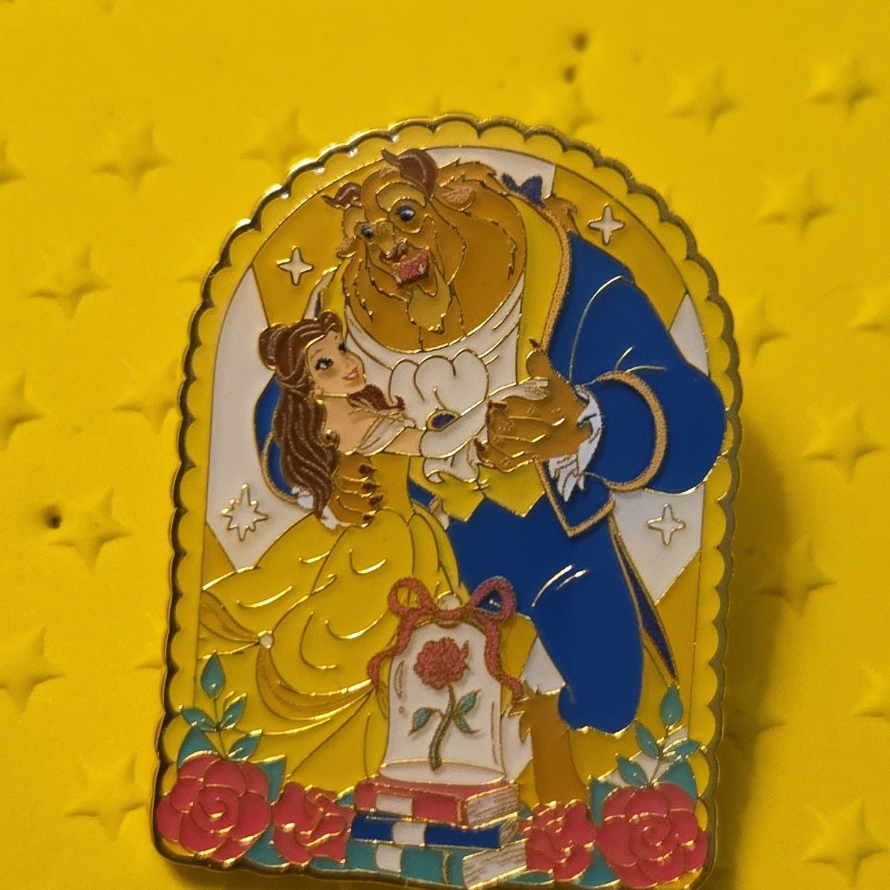 Beauty and the Beast Enchanted Rose Dance Pin