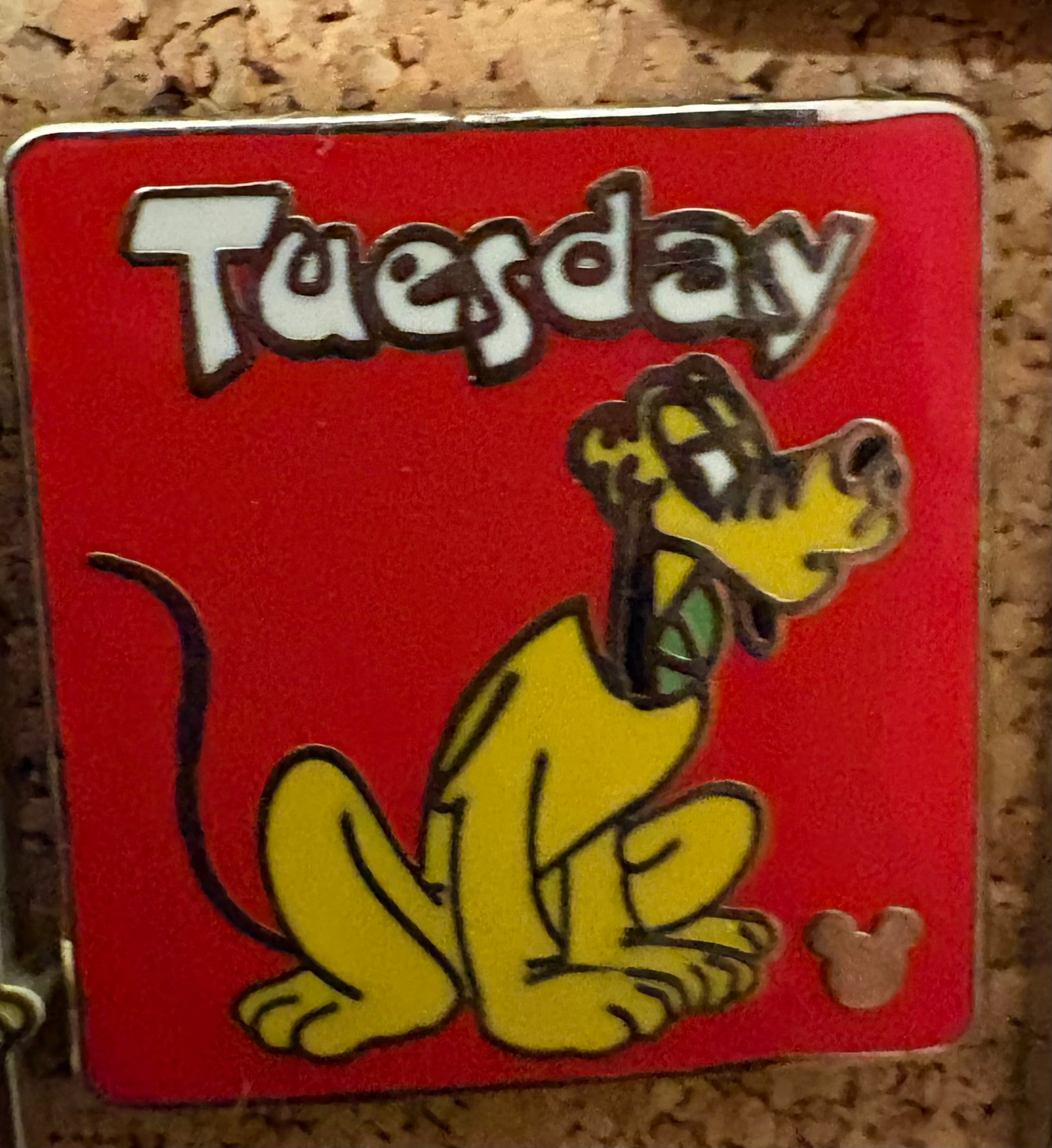 Pluto - Tuesday - 2013 Hidden Mickey Days of the Week Pin