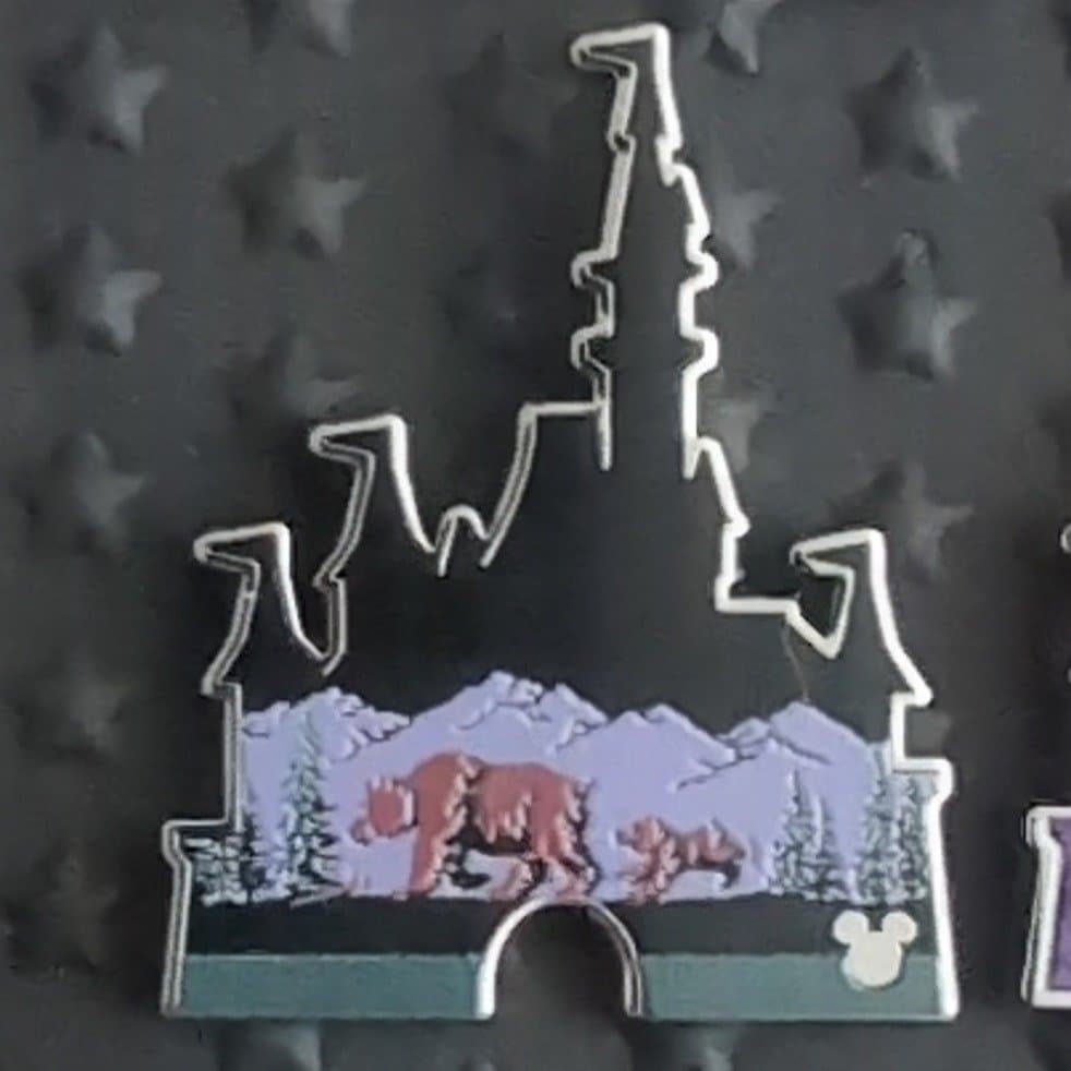 Brother Bear Kenai & Koda Castle Silhouette Hidden Mickey Pin