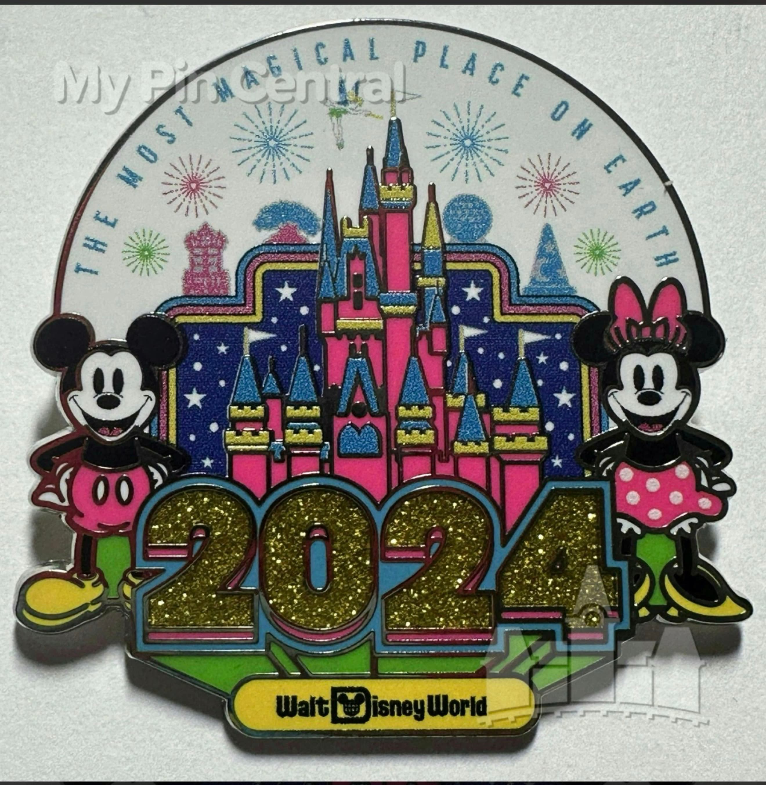 2024 Walt Disney World Mickey & Minnie Castle The Most Magical Place On Earth Pin