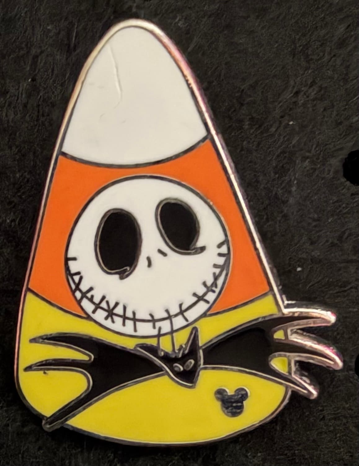 Jack Skellington Candy Corn Hidden Mickey Pin