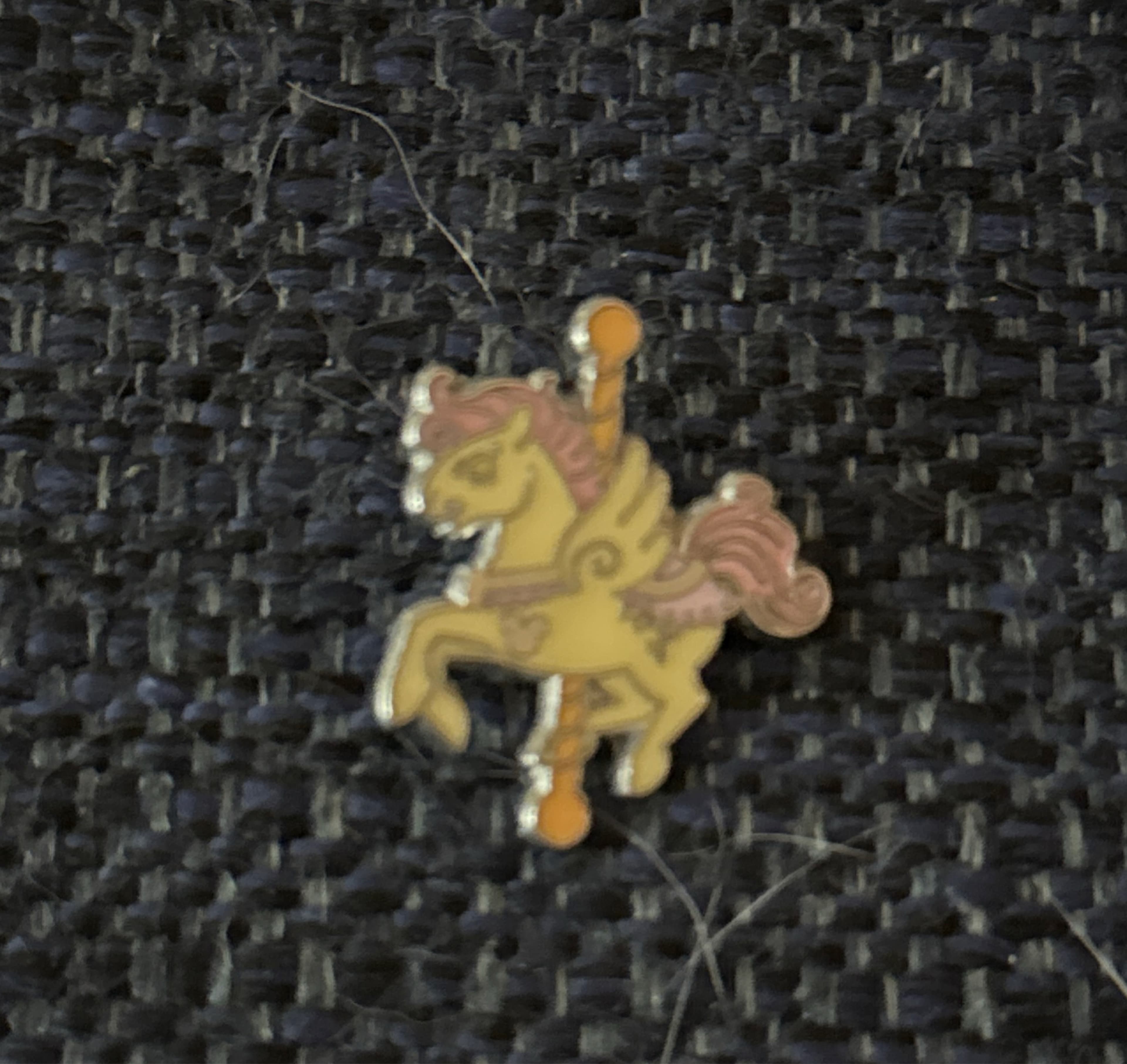 Hidden Mickey Fantasia Carousel Yellow Pegasus Pin