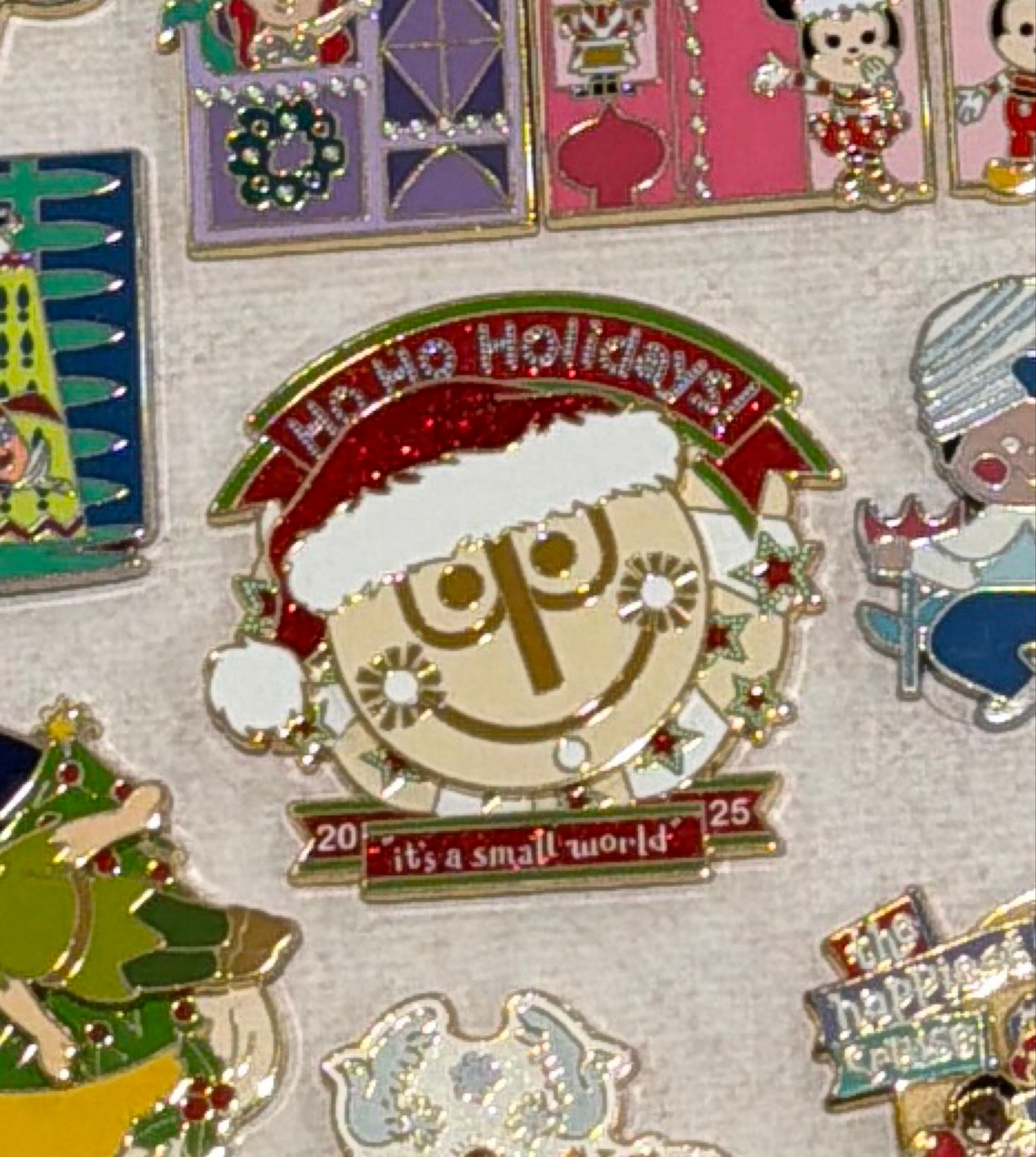 It's a Small World Holiday - Ho Ho Holidays! Clock Face front