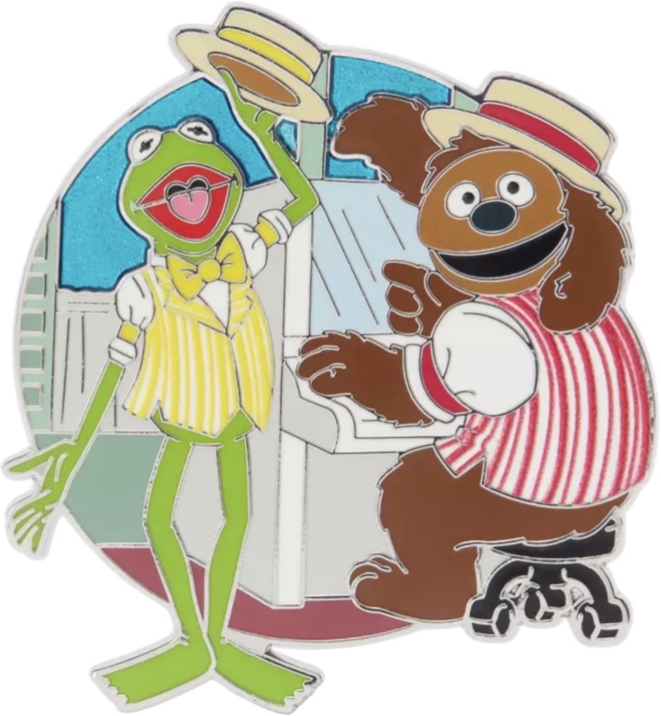 The Muppets Kermit and Rowlf at Casey's Corner