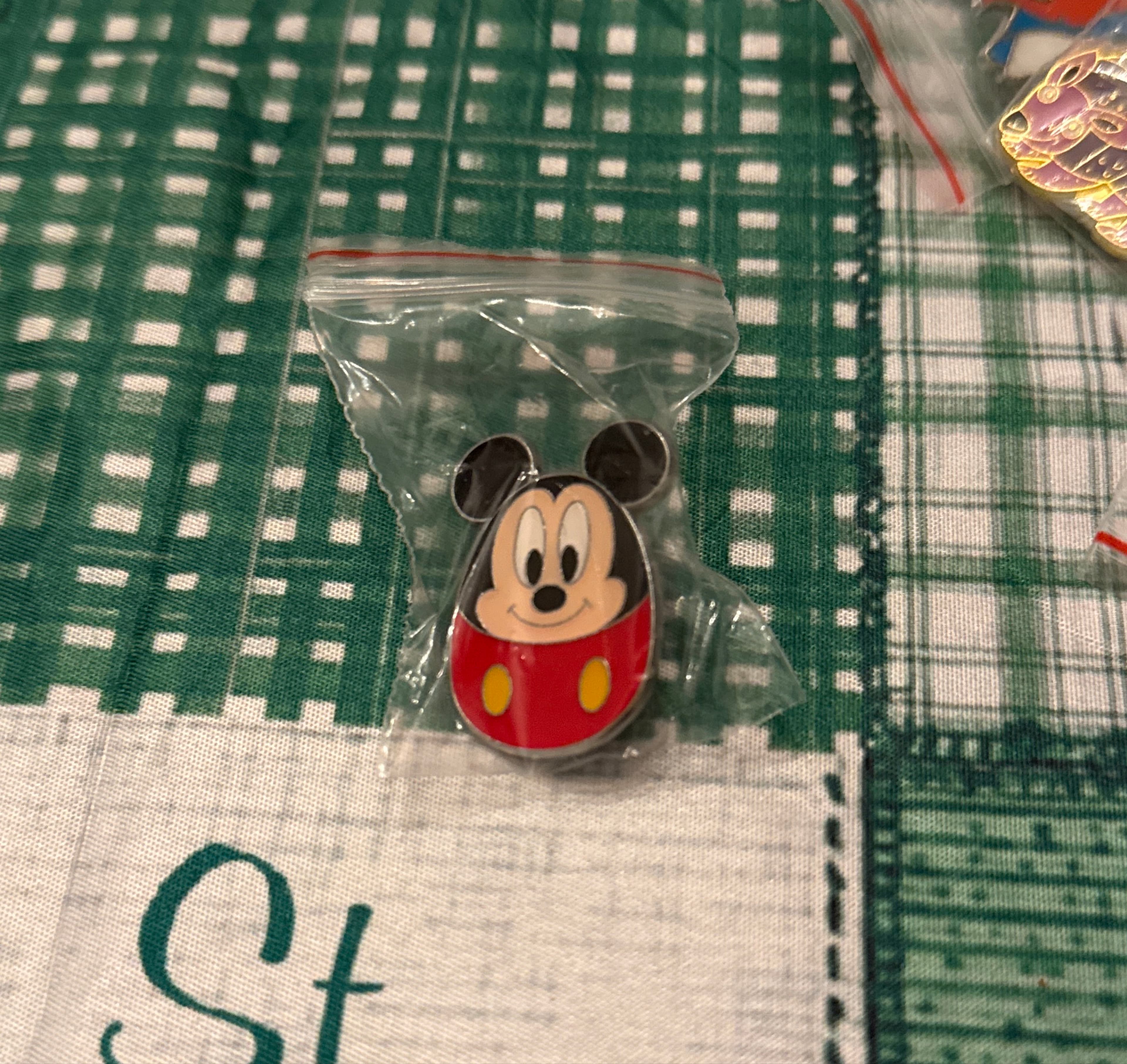 Mickey Mouse Egg Shaped Icon Pin