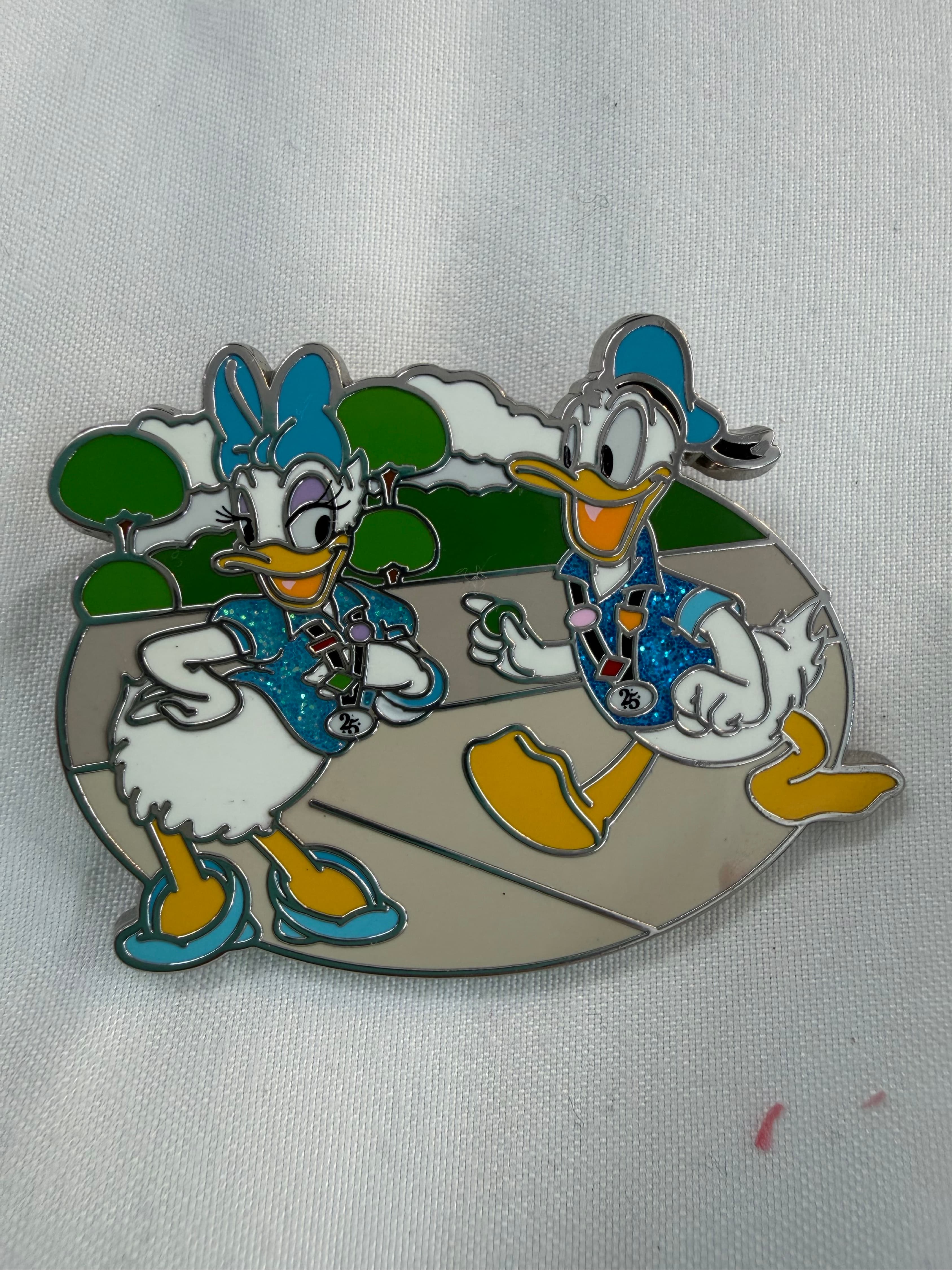Daisy and Donald Duck Pin Trading - Celebrating 25 Years of Disney Pin Trading front