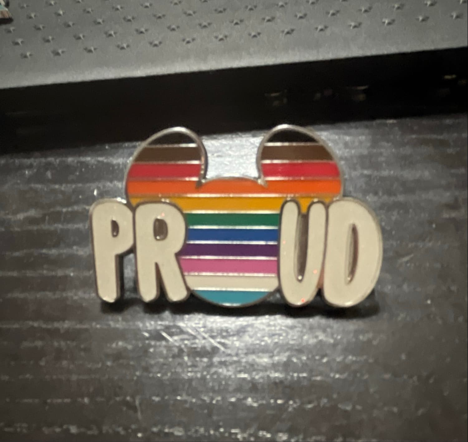 Disney Parks Rainbow Pride Collection Mickey Icon Proud Pin