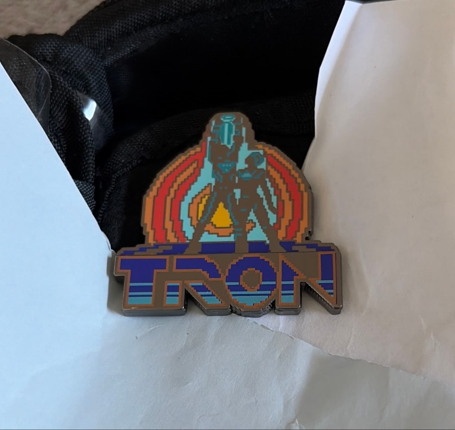 TRON 1982 Movie Poster 8-Bit Pin