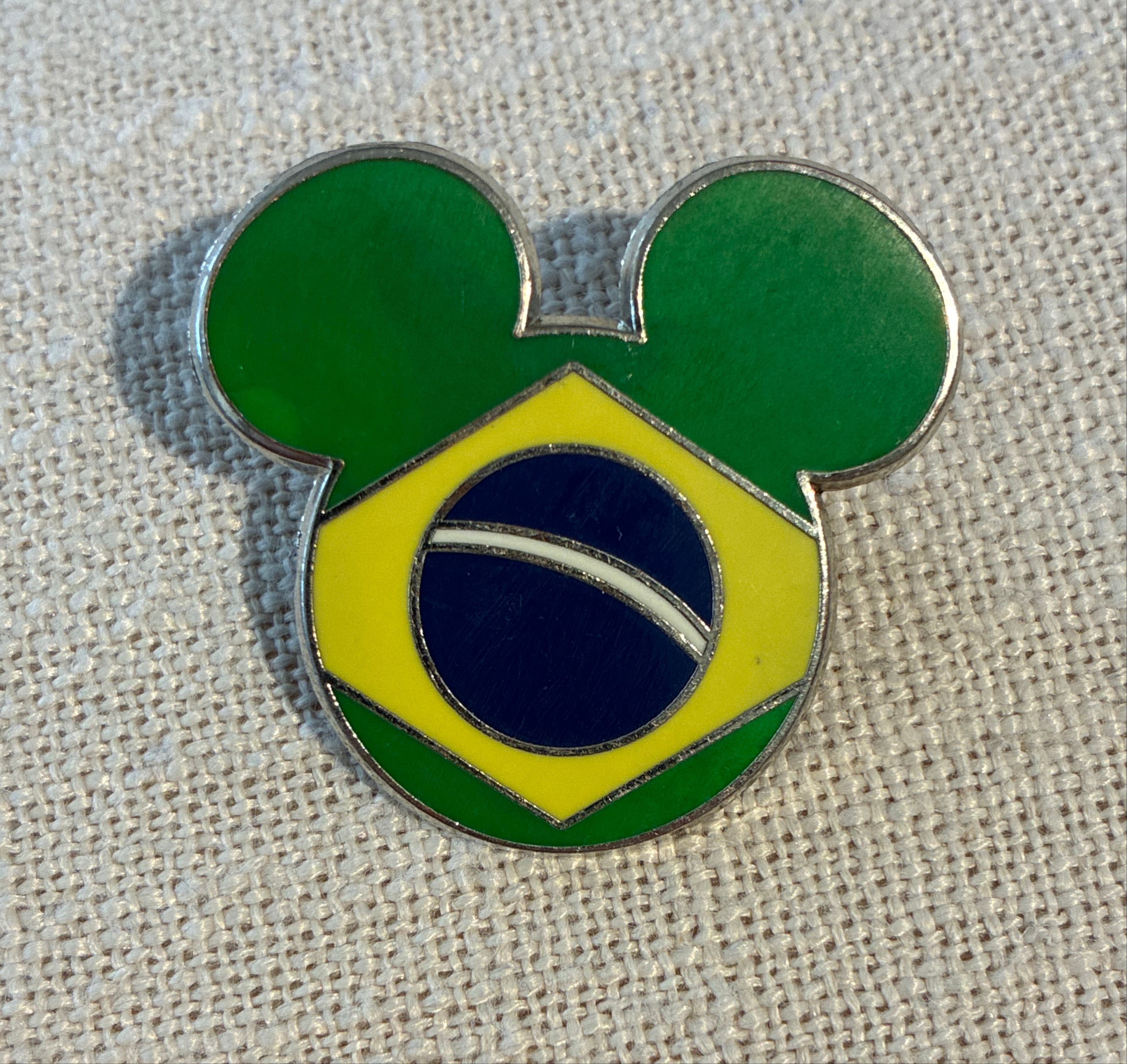 Mickey Mouse Icon - Brazil Flag