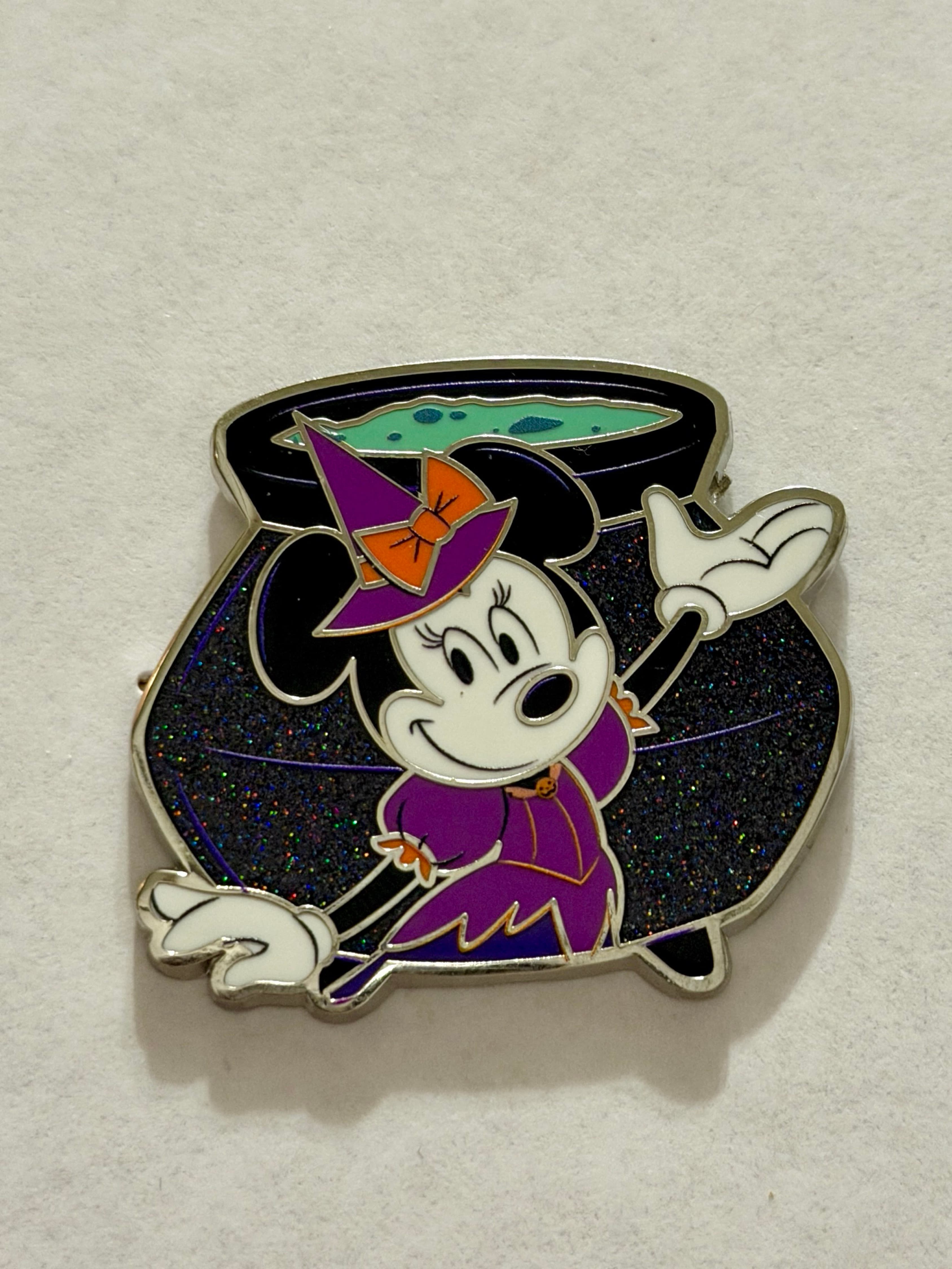 Minnie Mouse Mickey's Not So Scary Halloween Party Mystery Pin front
