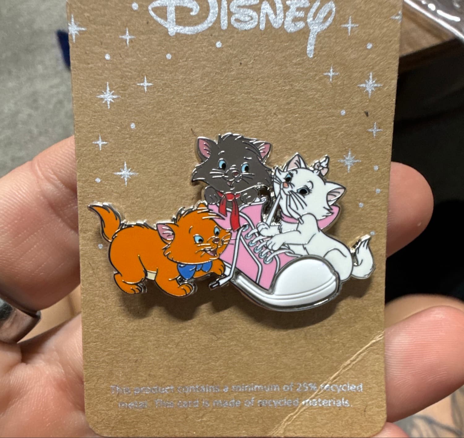 Disney The Aristocats Kittens Shoe Enamel Pin
