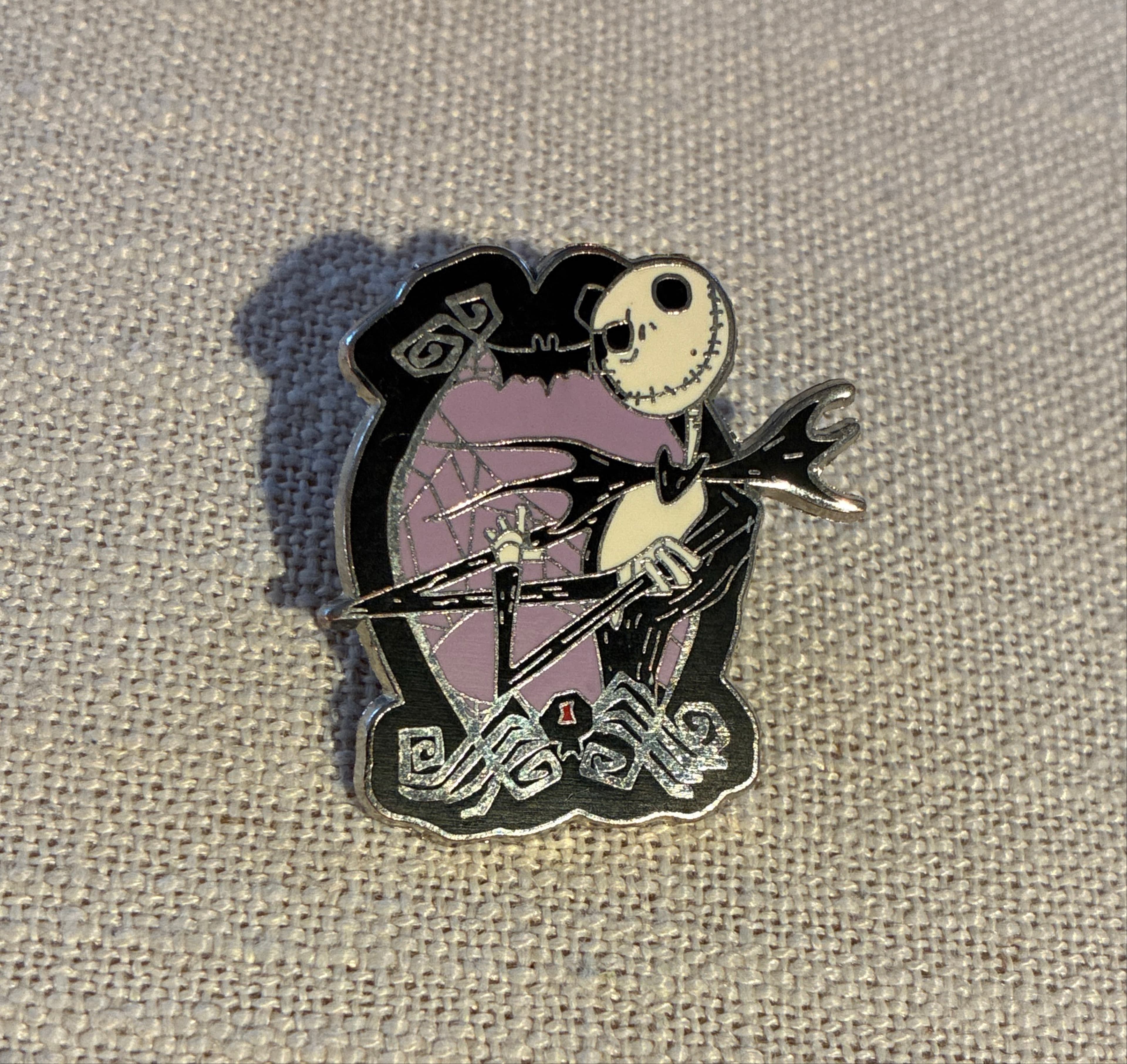 Jack Skellington Spider Web Nightmare Before Christmas Disney Pin