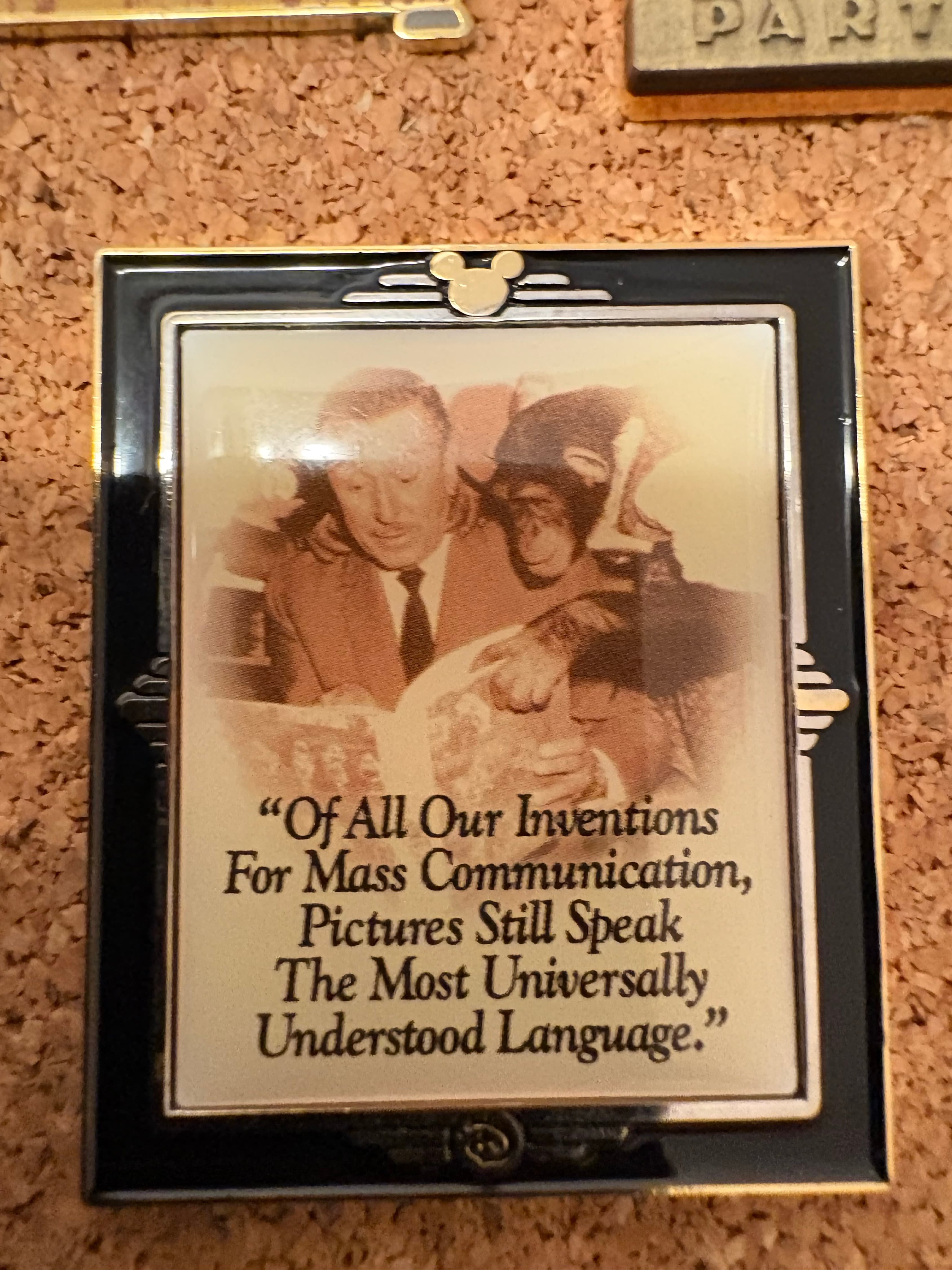 WDW - Walt Disney - Chimpanzee - With Walt Framed Pin Series - Number 7