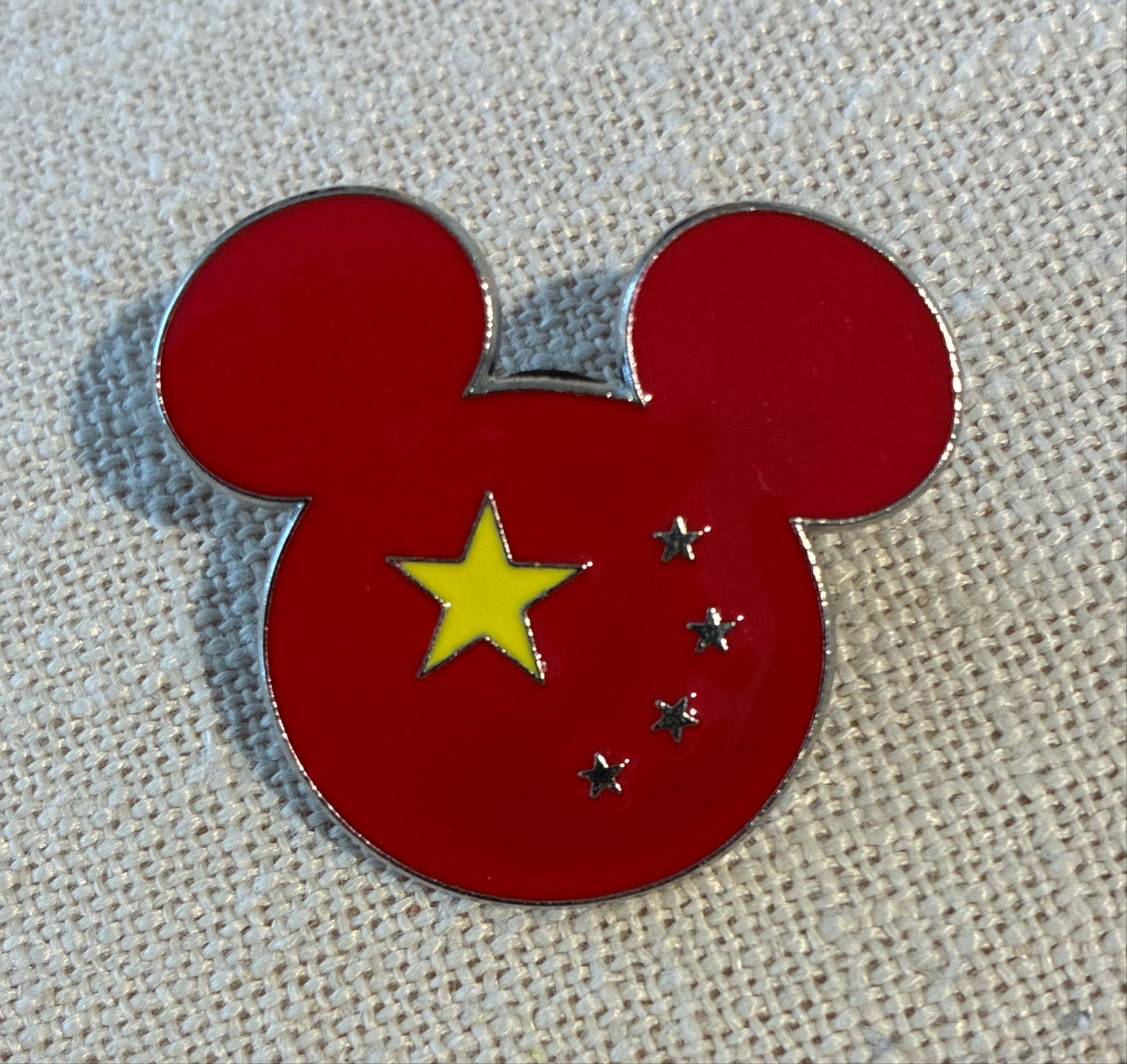 Mickey Mouse Icon China Flag - Epcot World Showcase