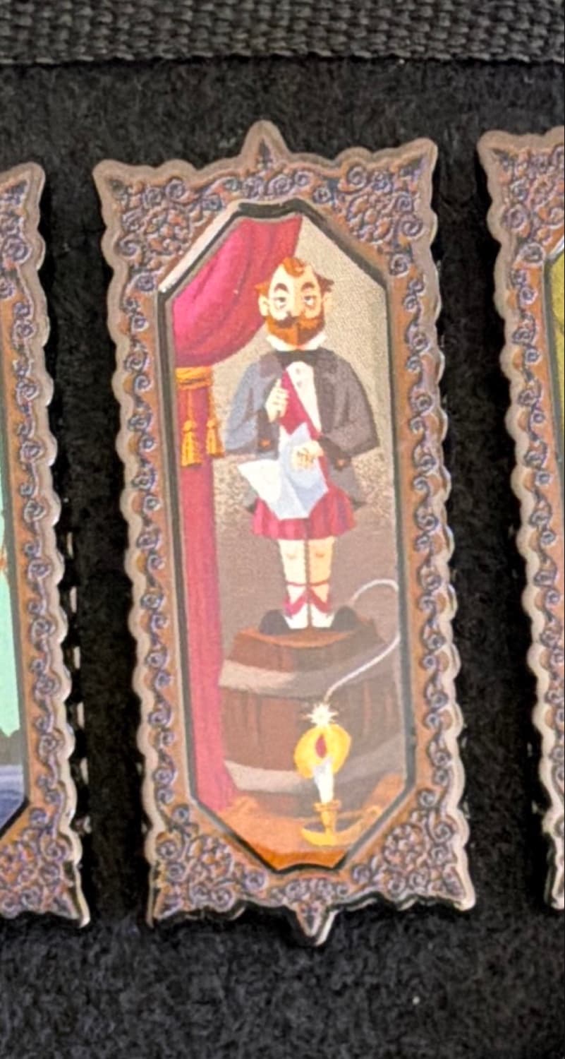 Haunted Mansion Stretching Room Portrait - Man on Barrel of Dynamite
