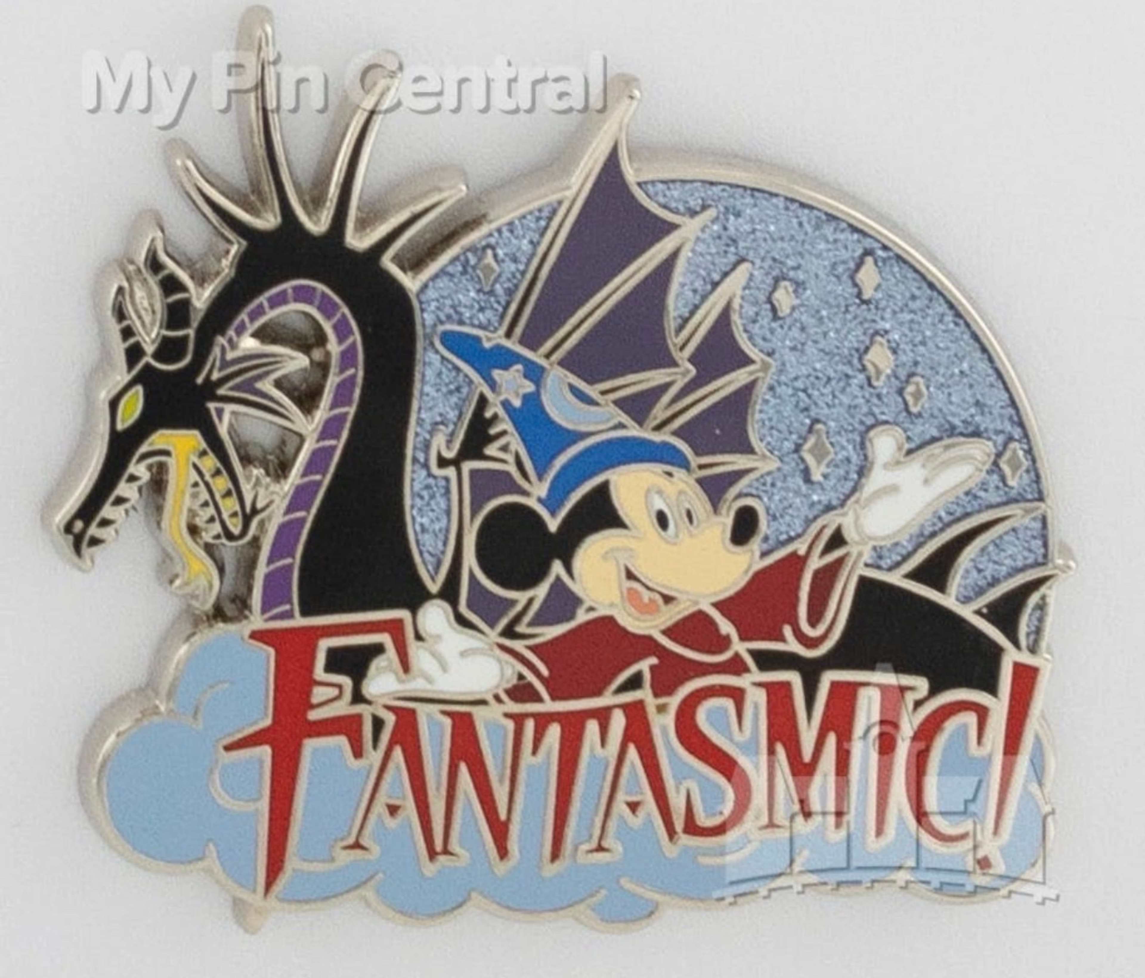 Fantasmic! Sorcerer Mickey Mouse and Maleficent Dragon pin