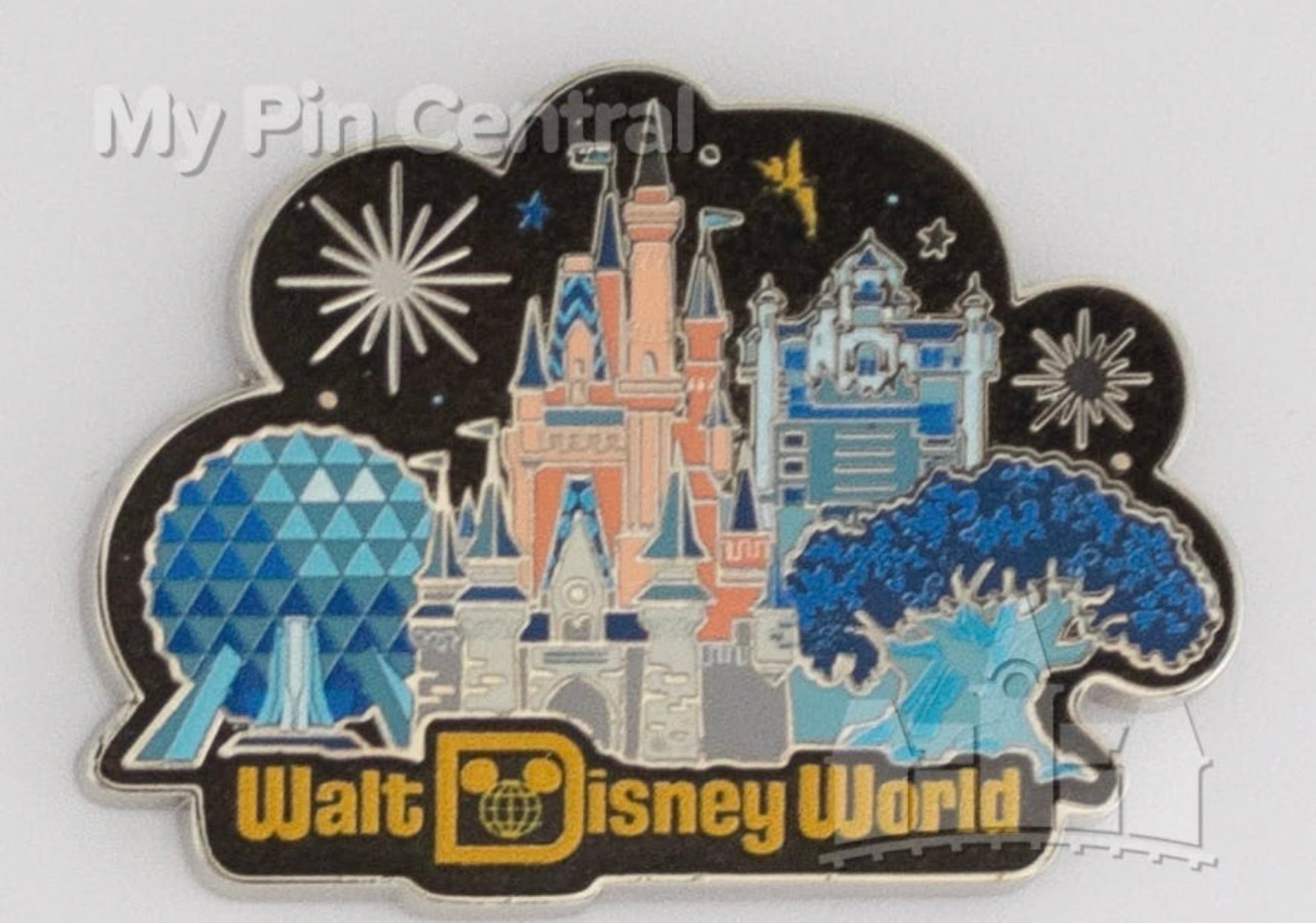 Walt Disney World Four Park Icons Pin
