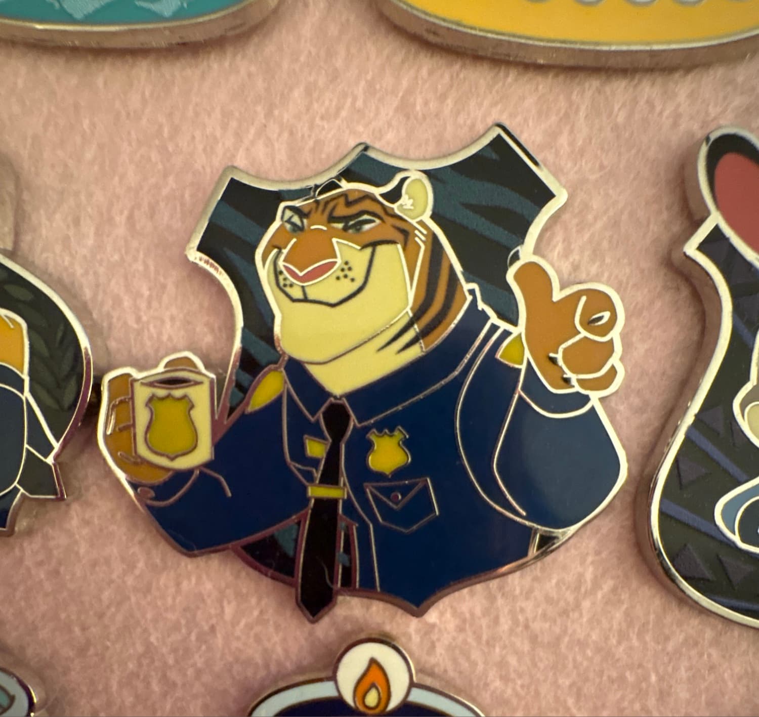 Officer Fangmeyer Zootopia ZPD Badge Mystery Pin