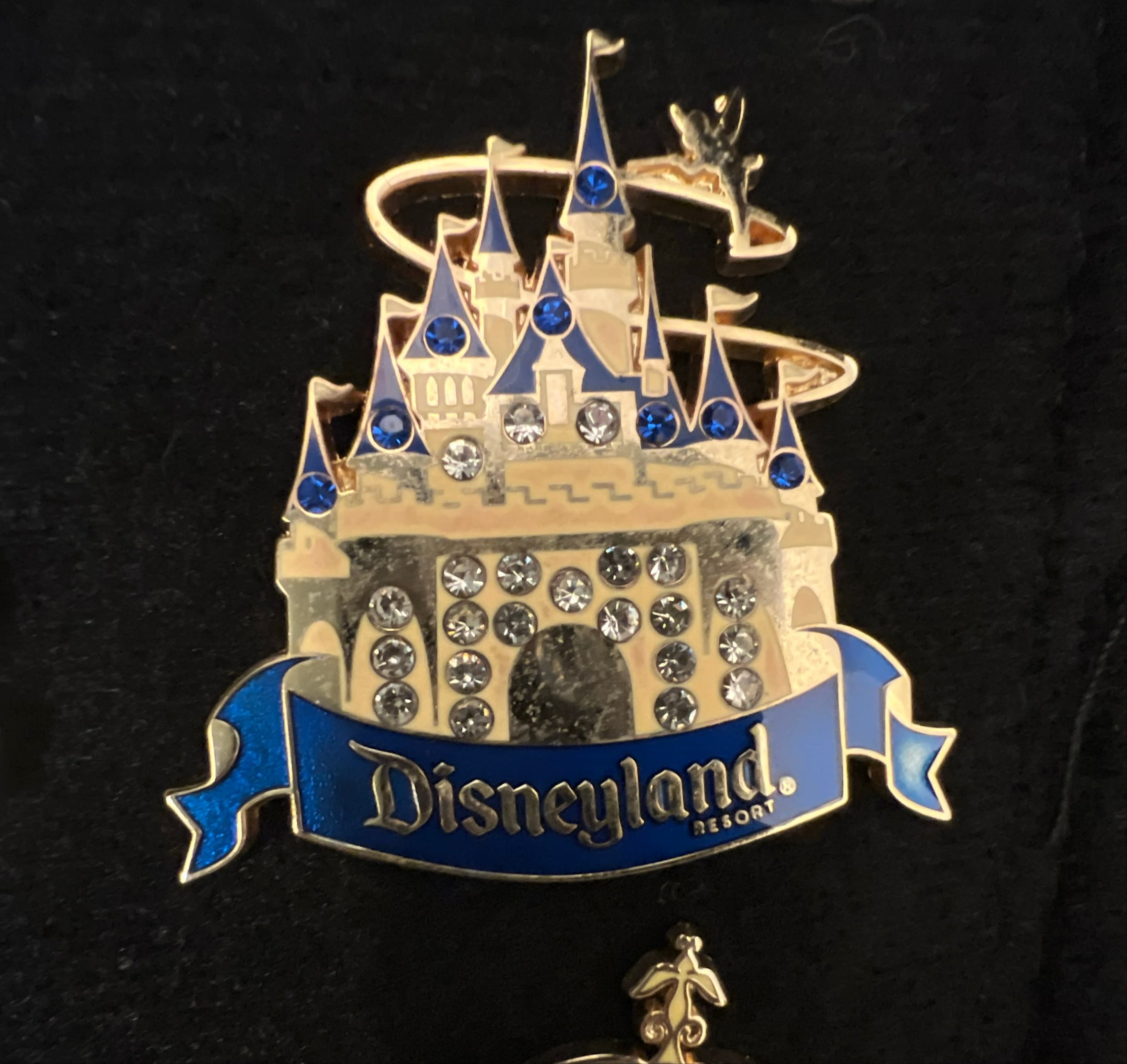 Tinker Bell Jeweled Sleeping Beauty Castle Disneyland Resort Travel Company Pin