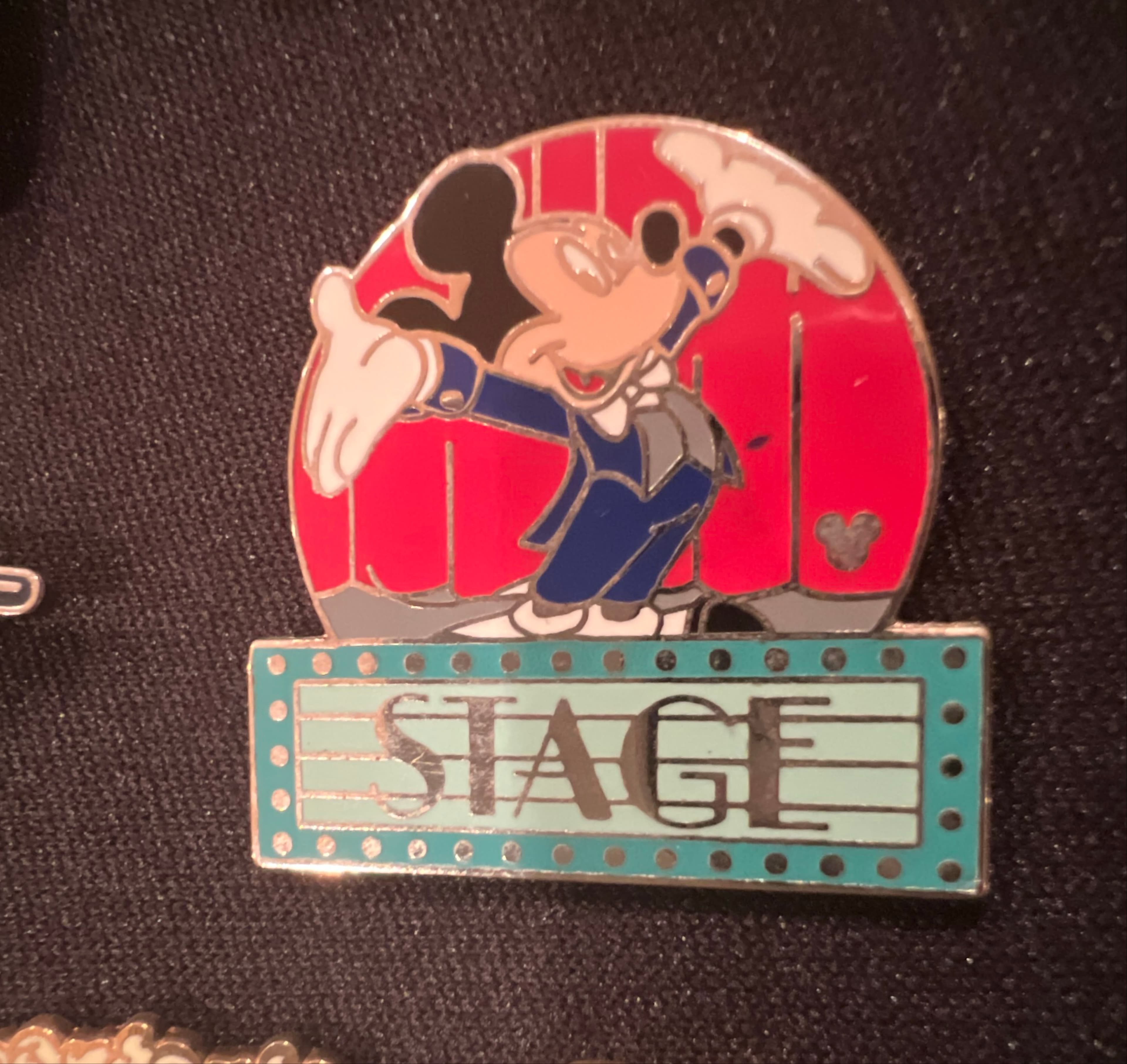 Mickey Mouse Stage Hidden Mickey Pin