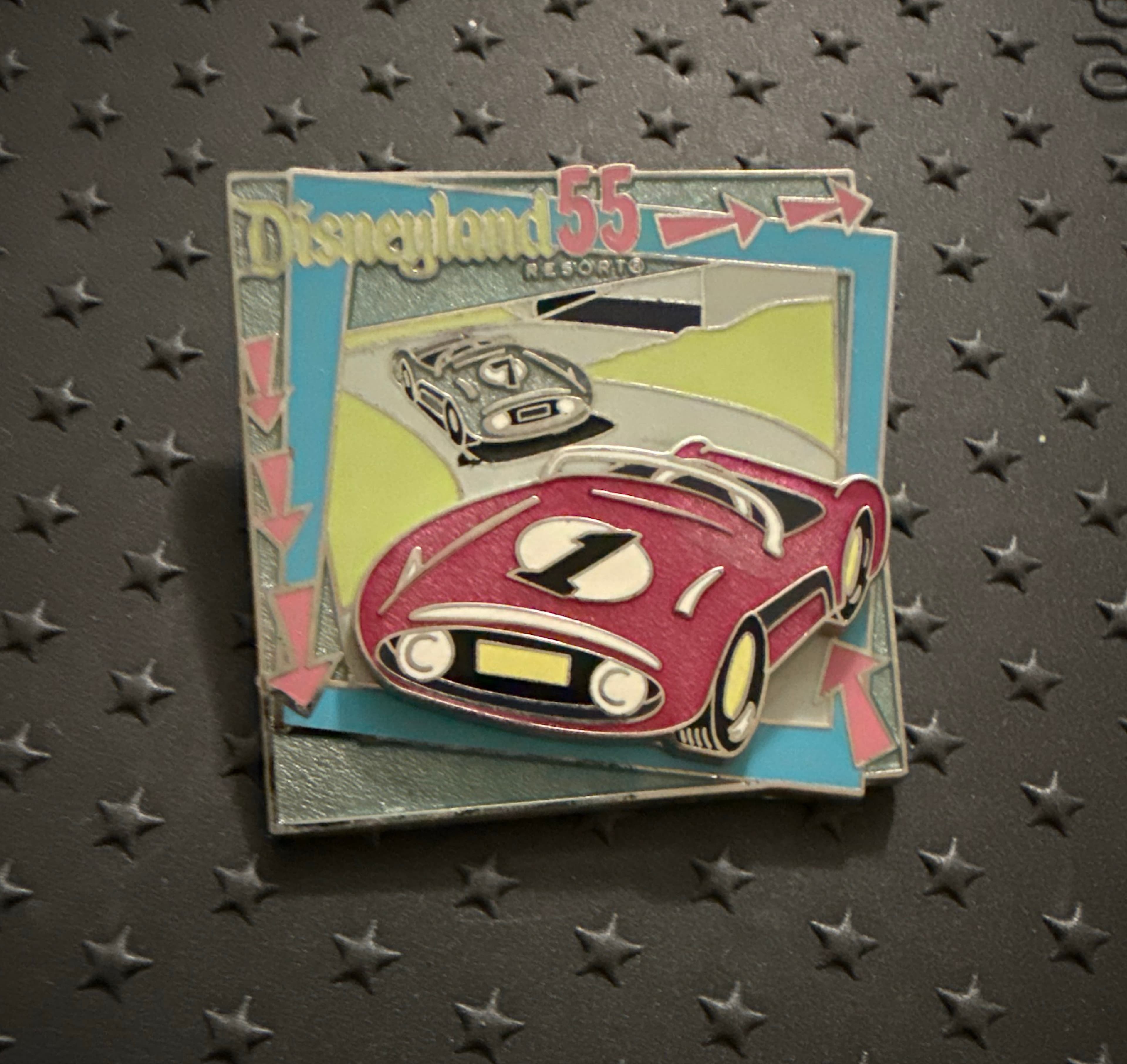 Disneyland 55th Anniversary Racing Car Pin