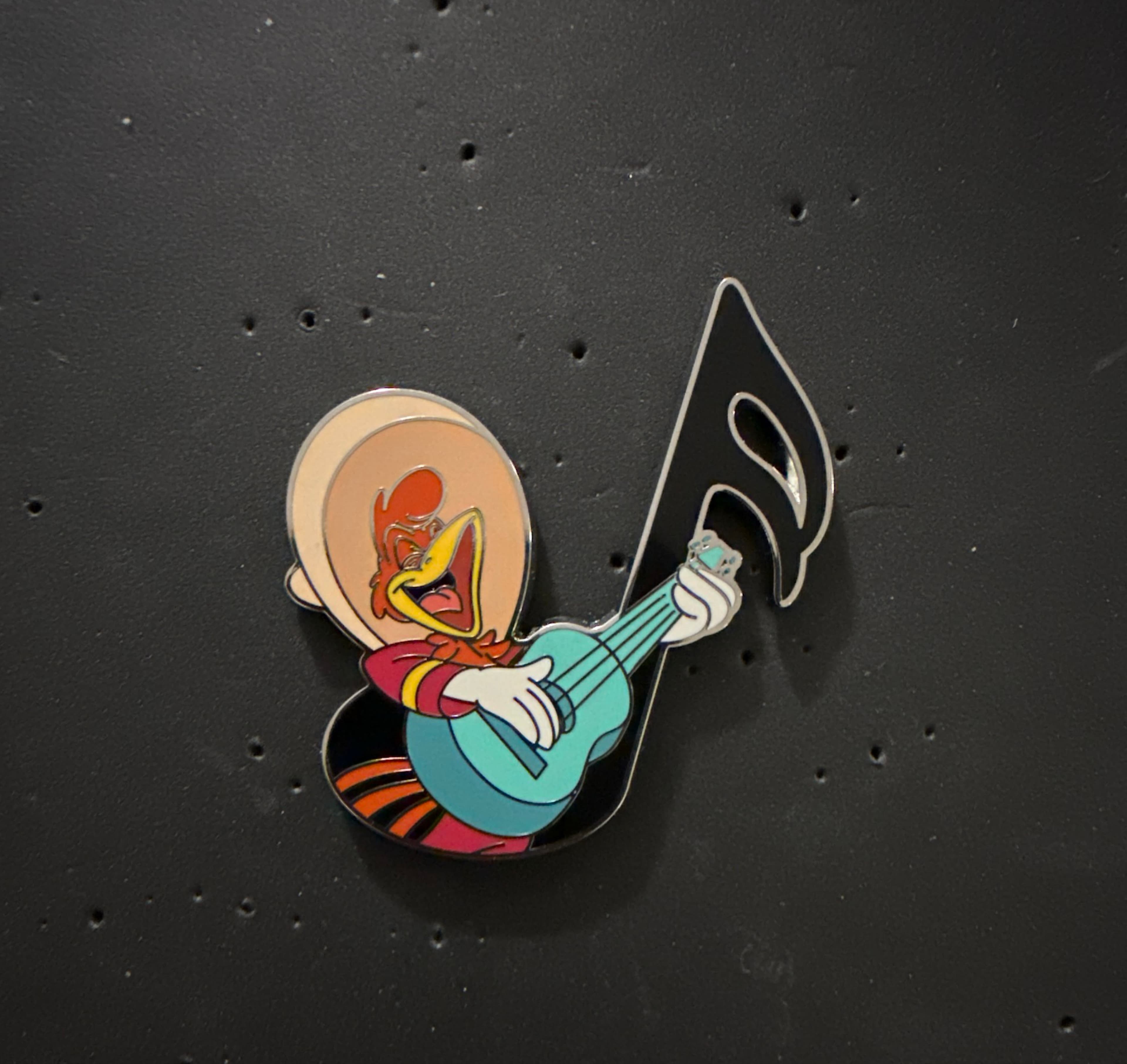 Panchito Pistoles - Three Caballeros - Music Notes Mystery Pin front