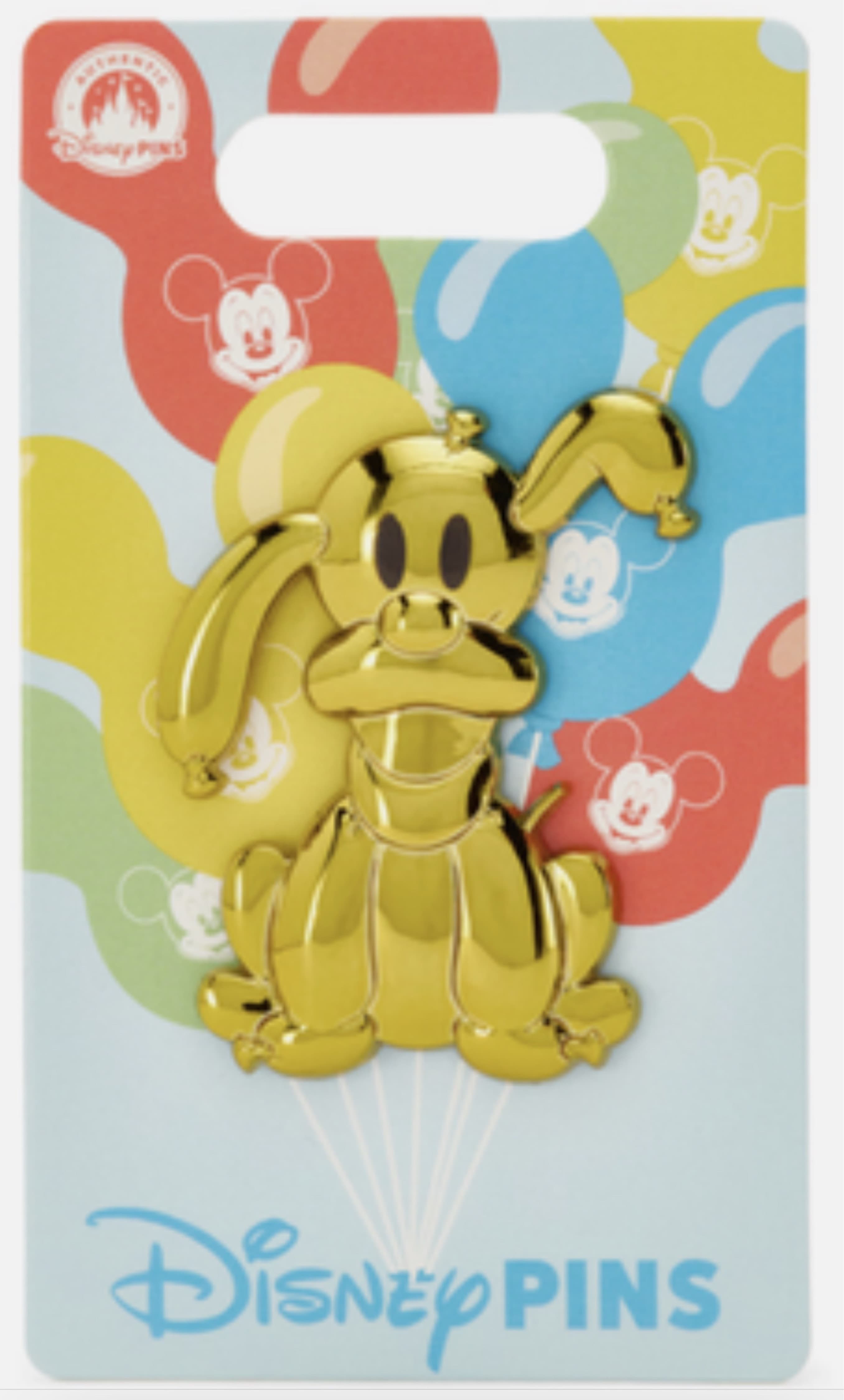 Pluto Mirrored Balloon Pin