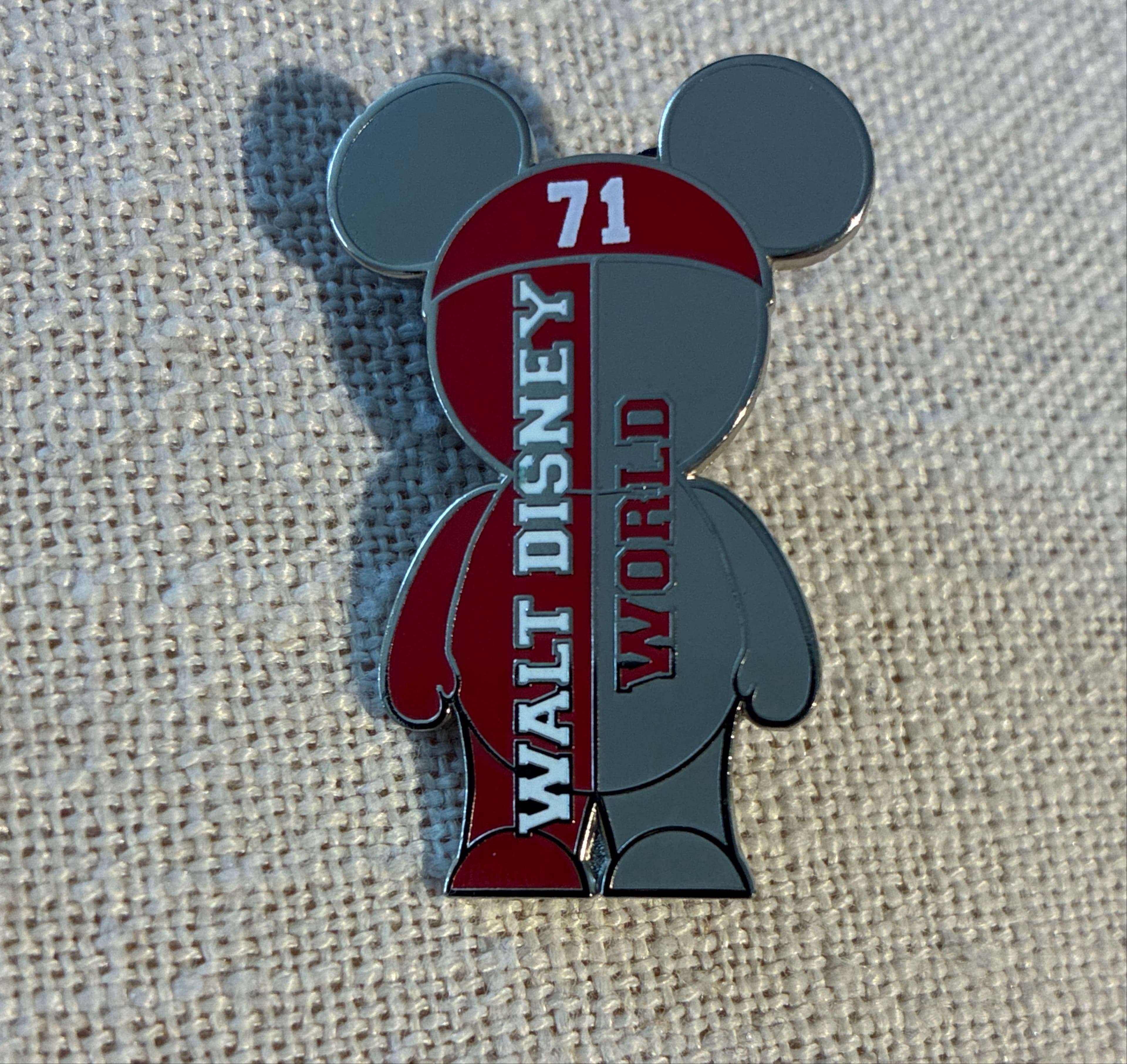 Walt Disney World '71 Vinylmation Mickey Mouse Shape Pin