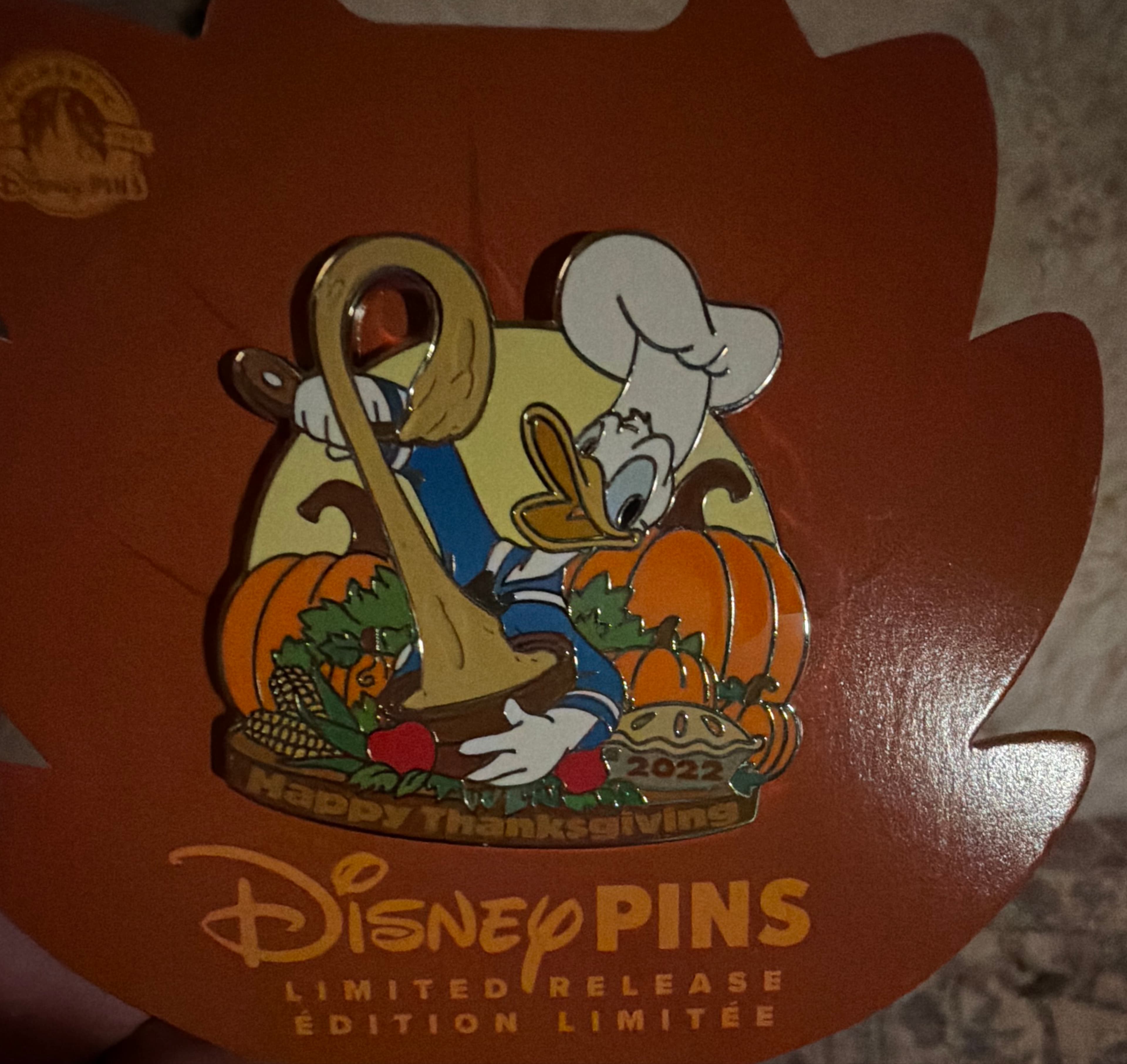 Donald Duck Happy Thanksgiving 2022 Pin