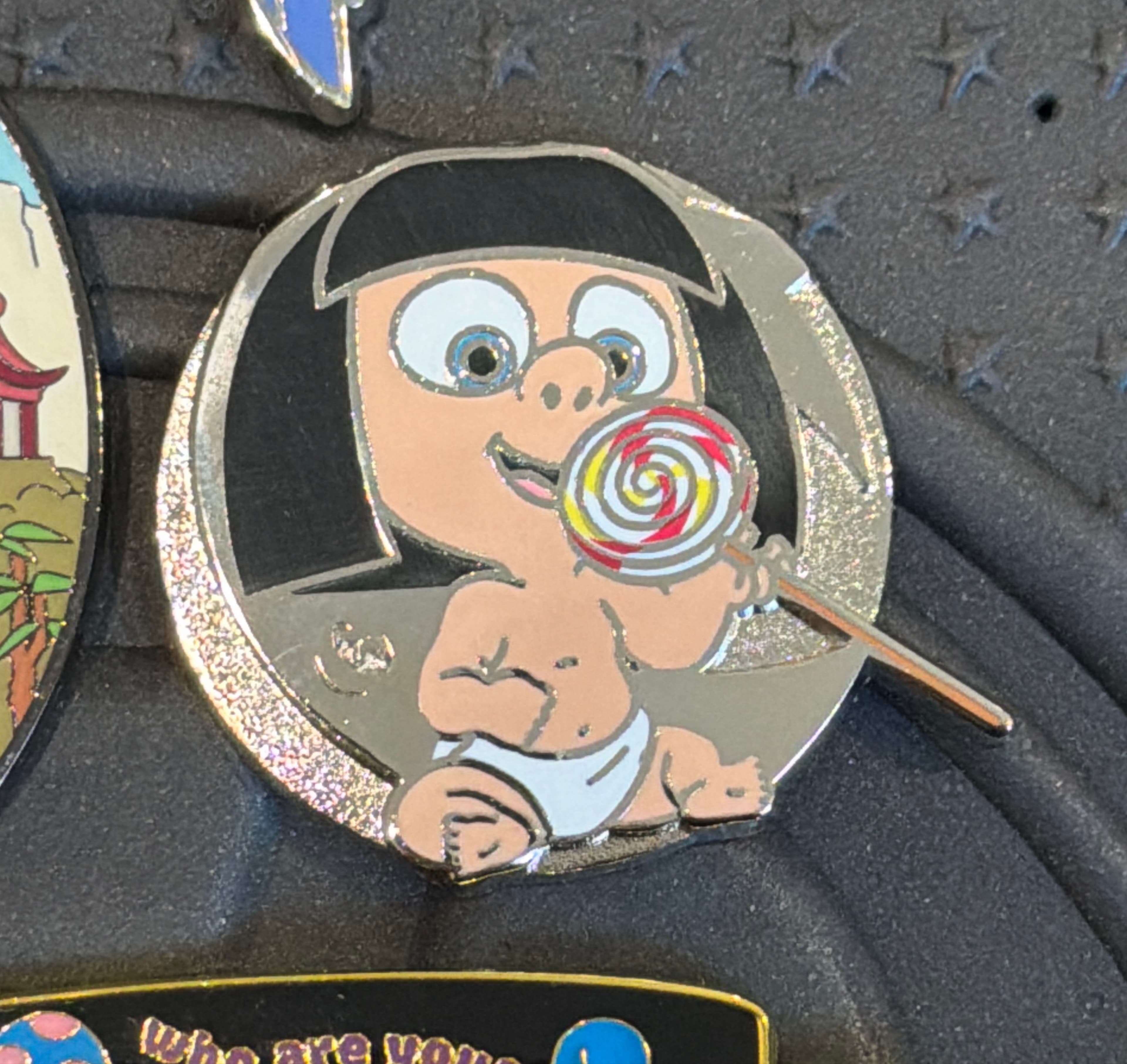 Jack-Jack Mimicking Edna Mode with a Big Lollipop